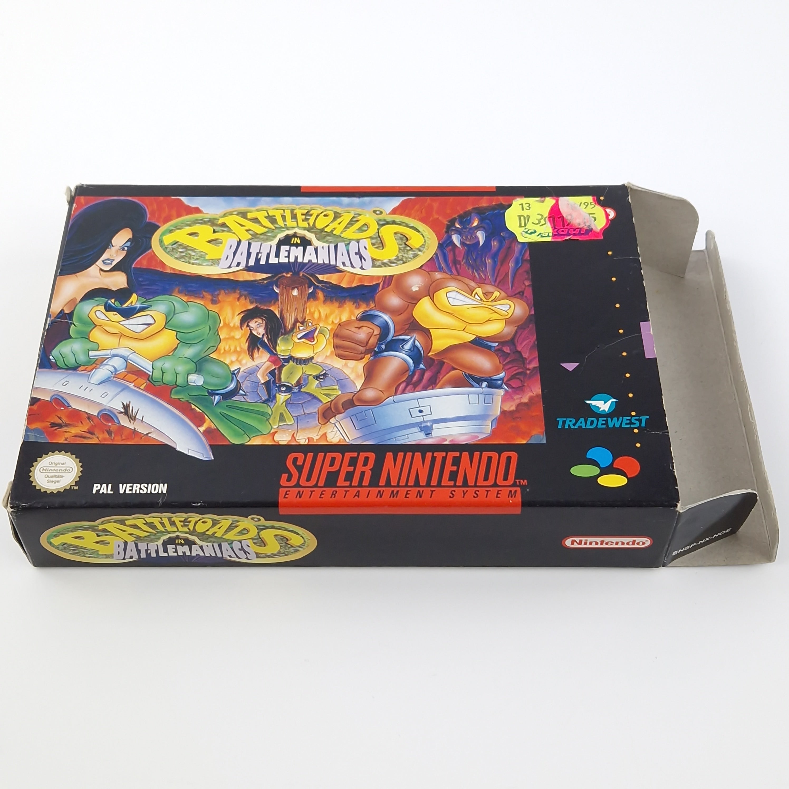 Super Nintendo Spiel – Battletoads in Battlemaniacs OVP PAL