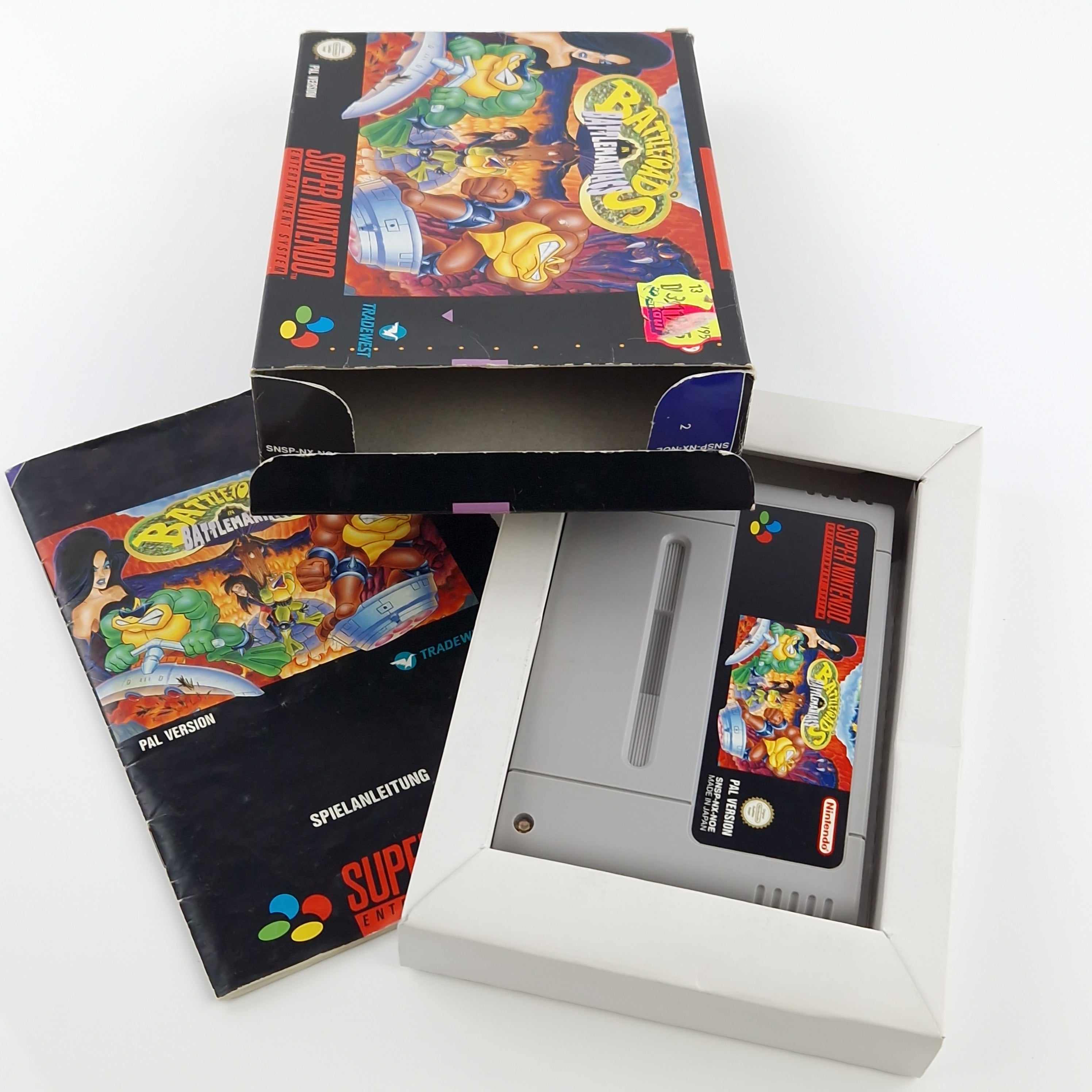 Super Nintendo Spiel – Battletoads in Battlemaniacs OVP PAL