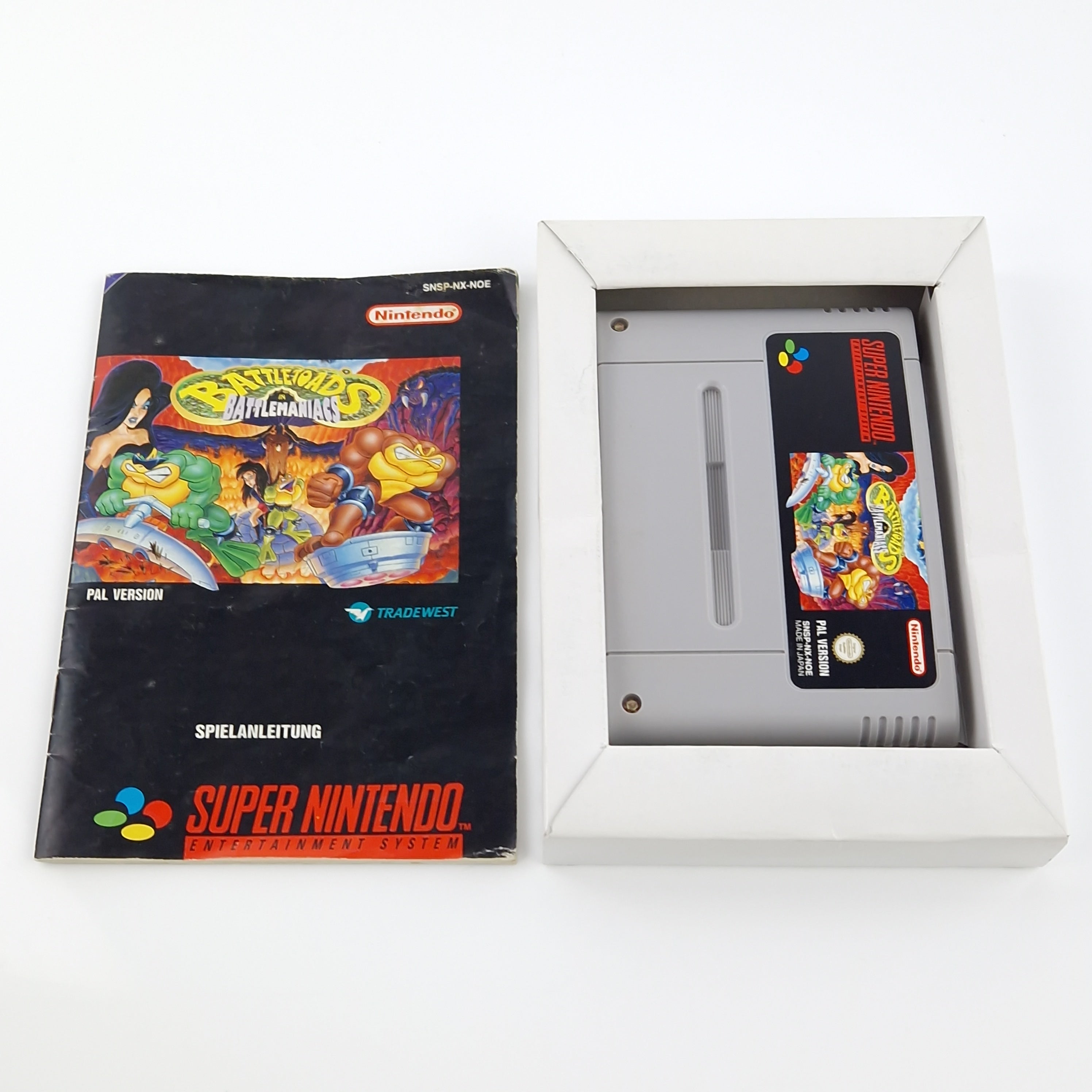 Super Nintendo Spiel – Battletoads in Battlemaniacs OVP PAL