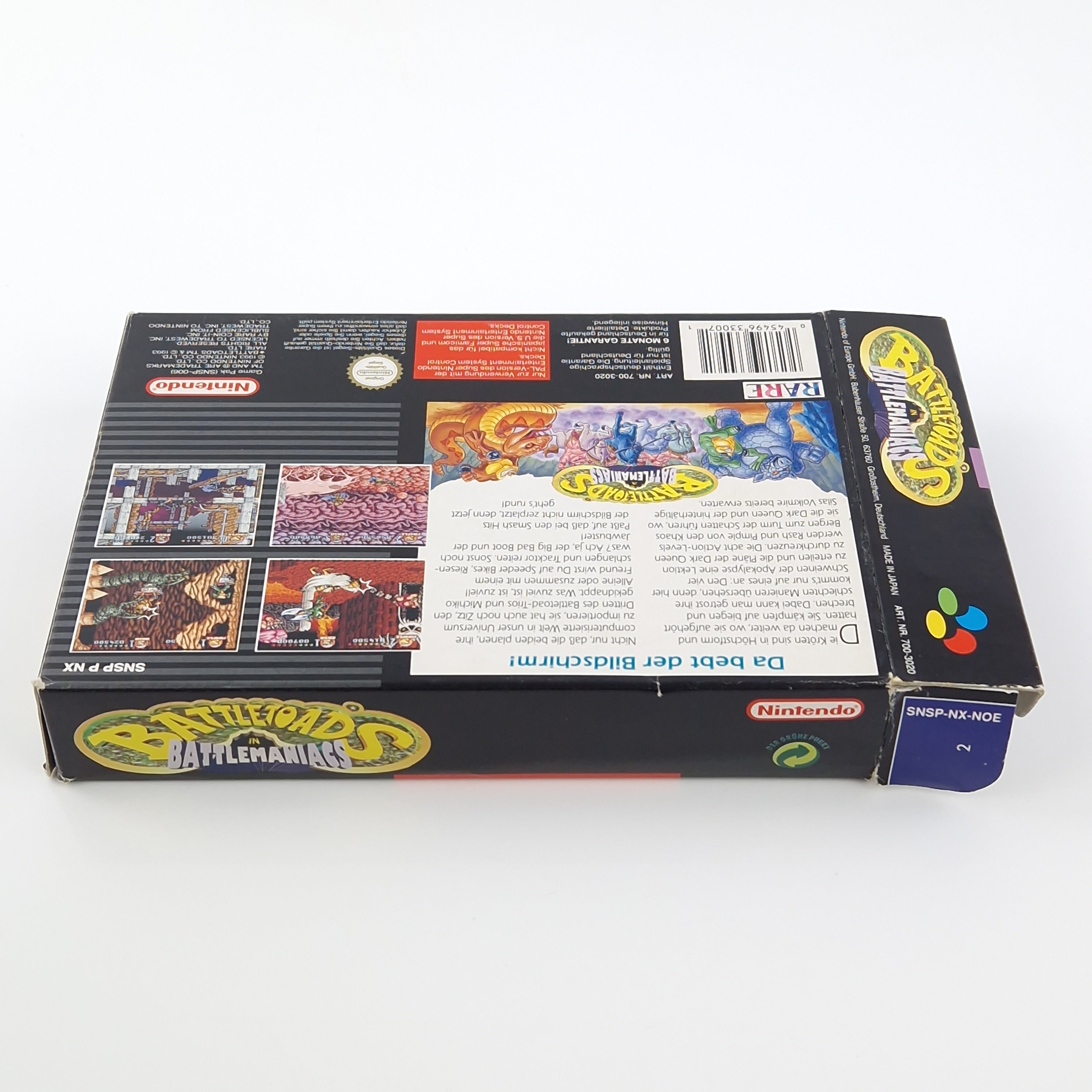 Super Nintendo Spiel – Battletoads in Battlemaniacs OVP PAL