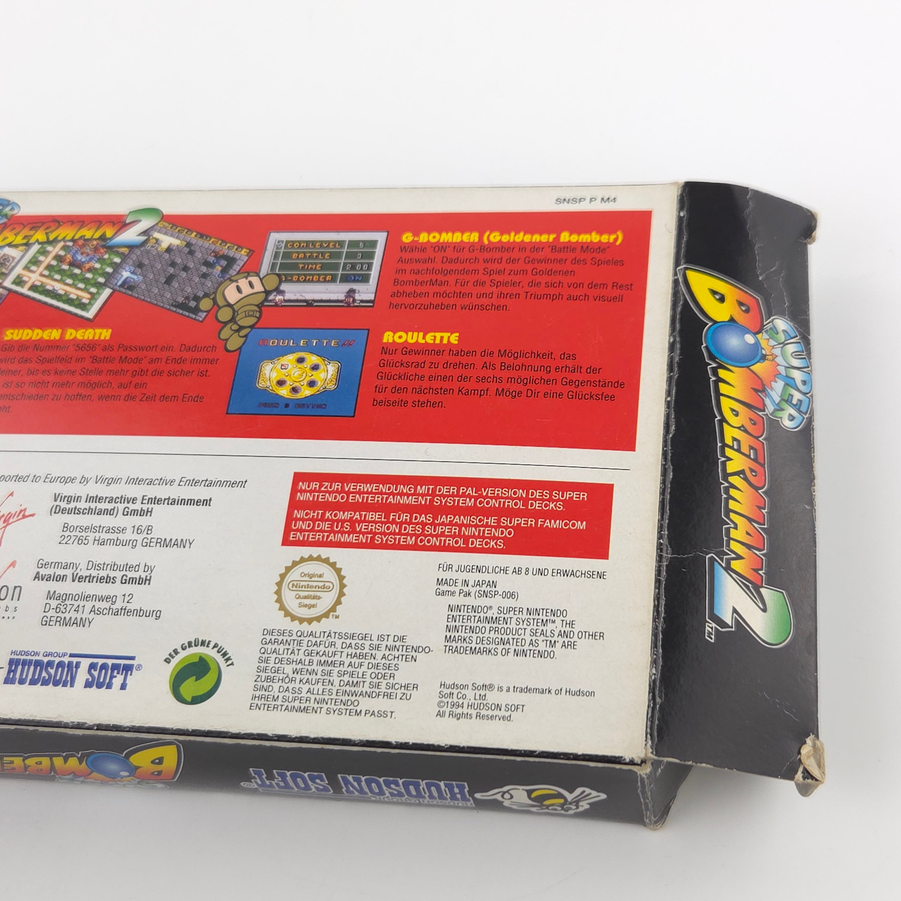 Super Nintendo Spiel – Super Bomberman 2 (SNES)