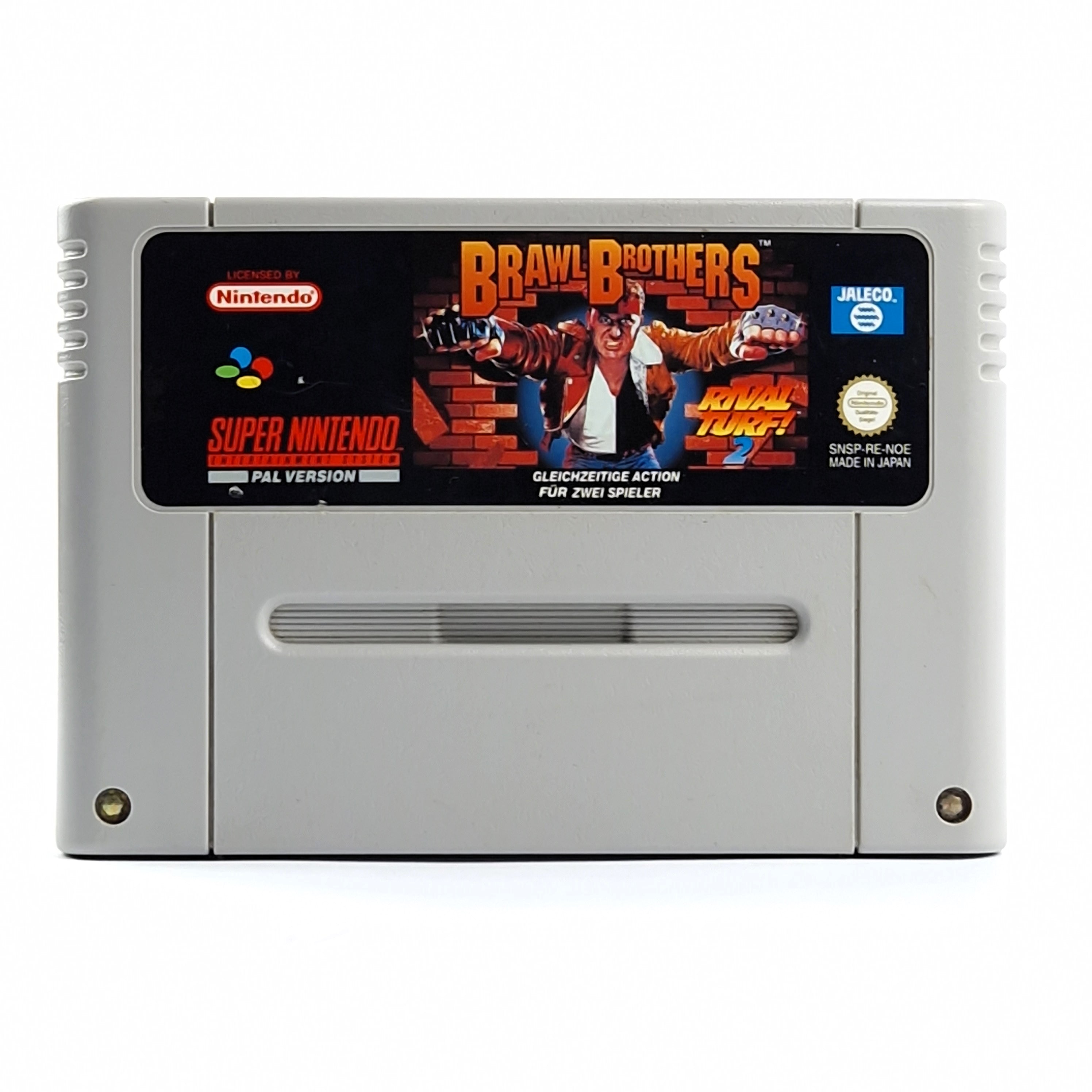 Super Nintendo Spiel – Brawl Brothers Rival Turf SNES Modul