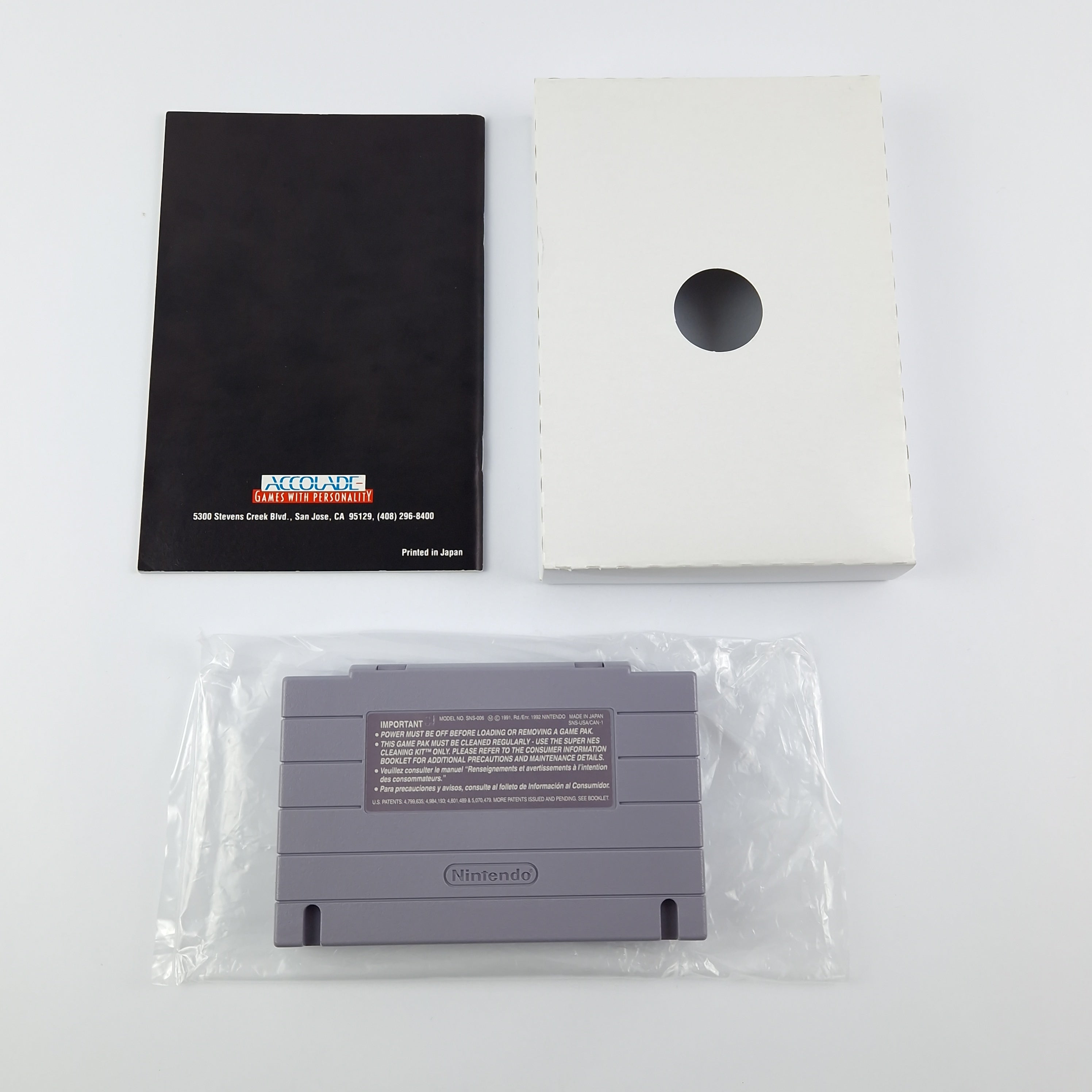 Super Nintendo Spiel – Bubsy OVP Anleitung Modul USA NTSC