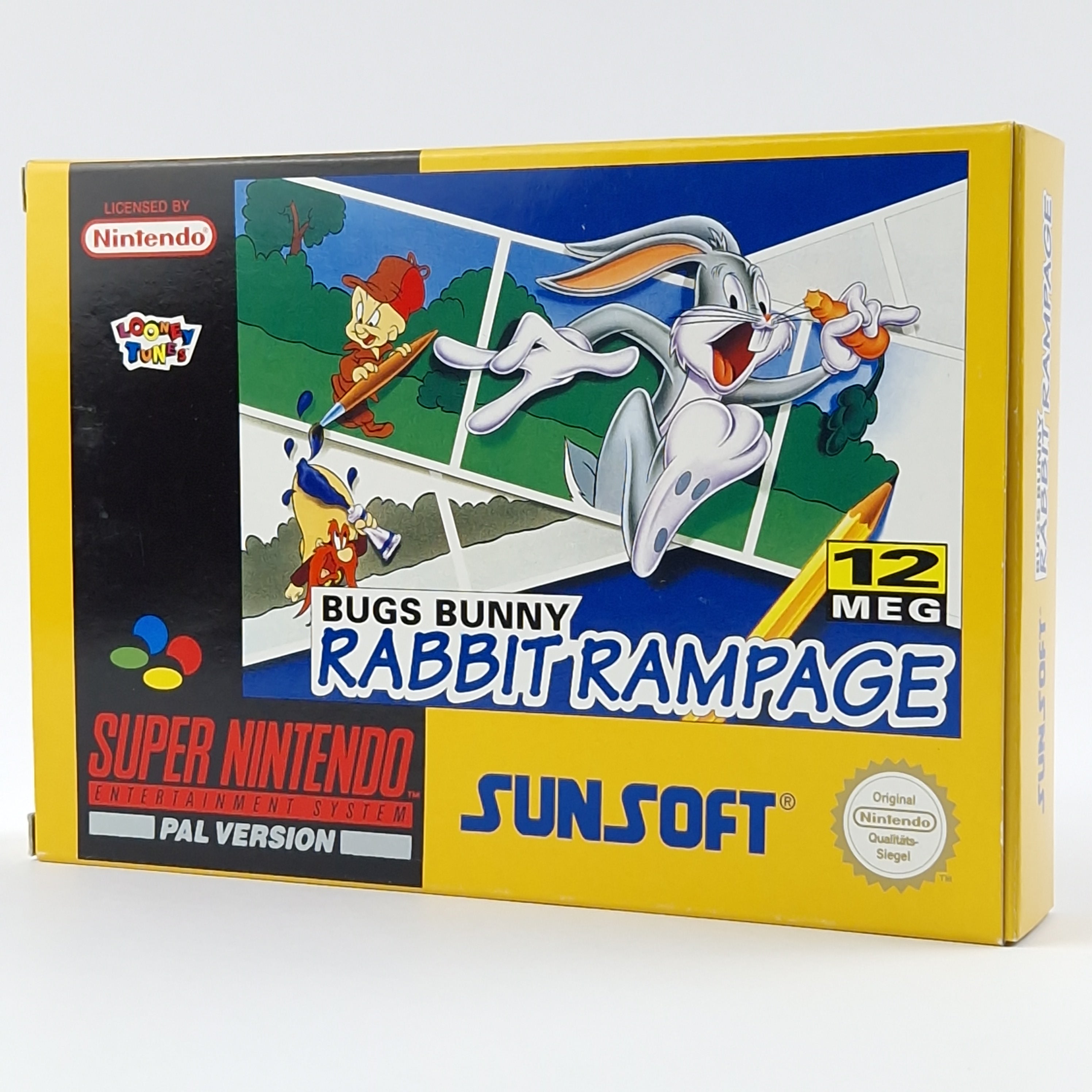 Super Nintendo Spiel – Bugs Bunny Rabbit Rampage OVP CIB