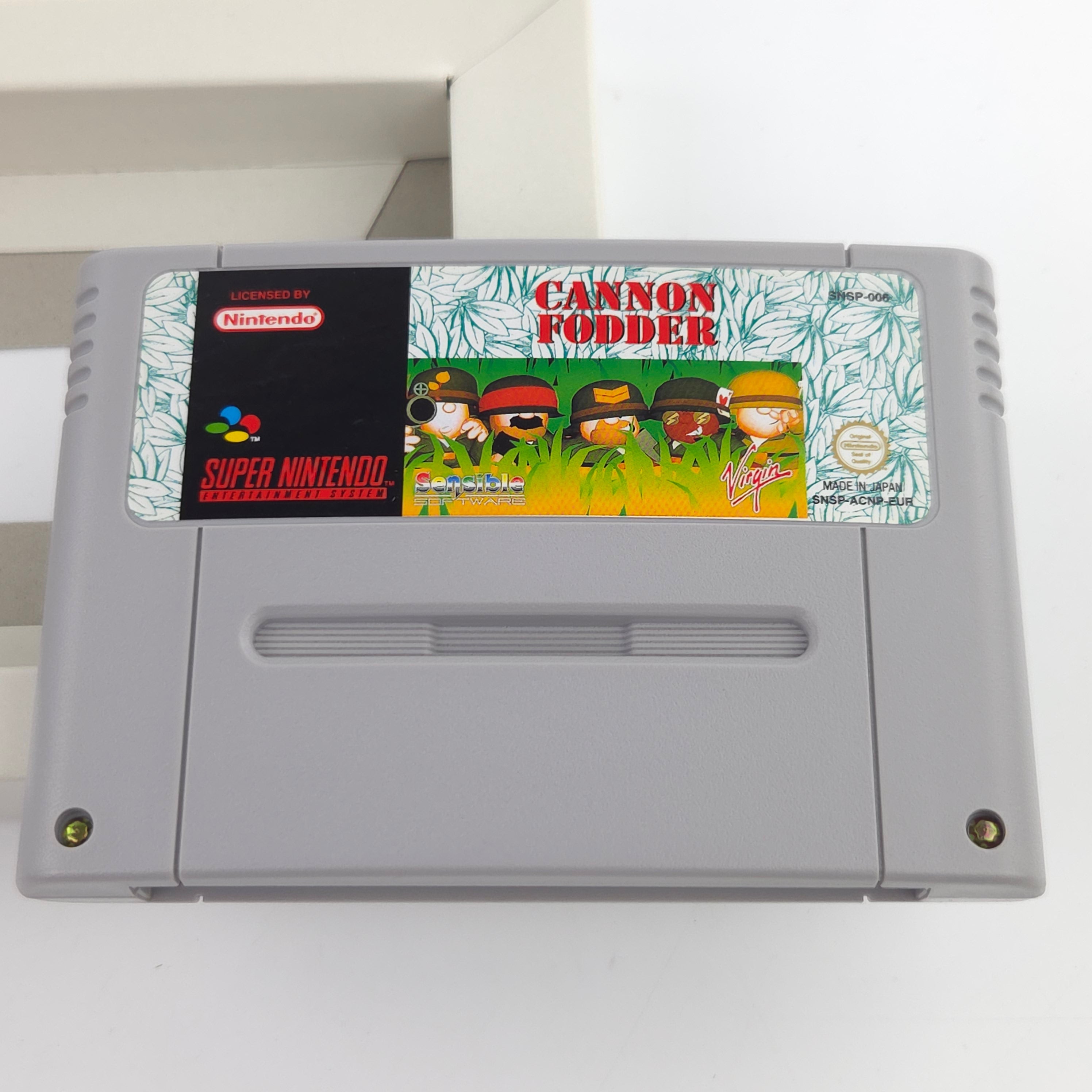 Super Nintendo Spiel – Cannon Fodder (SNES OVP)