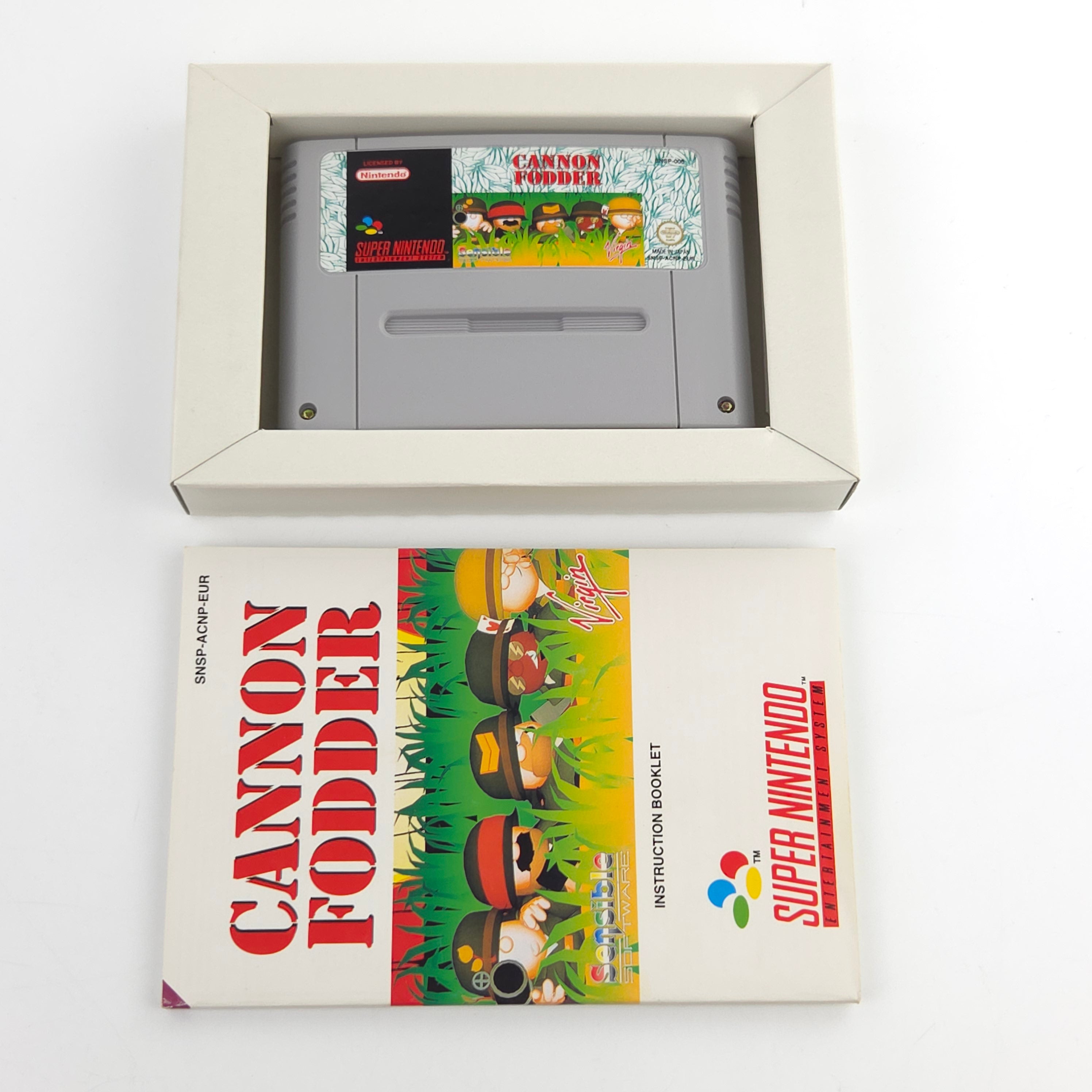 Super Nintendo Spiel – Cannon Fodder (SNES OVP)