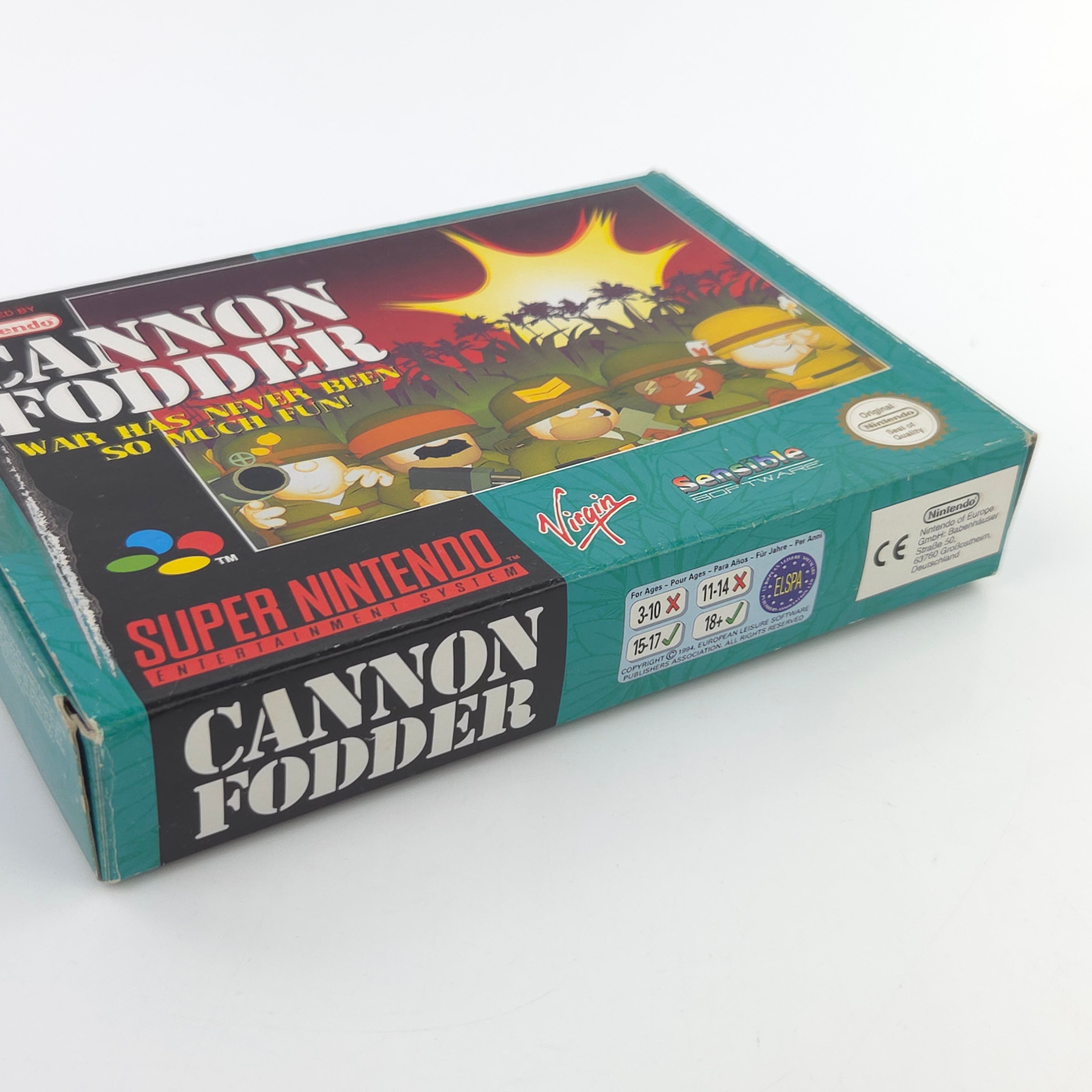 Super Nintendo Spiel – Cannon Fodder (SNES OVP)