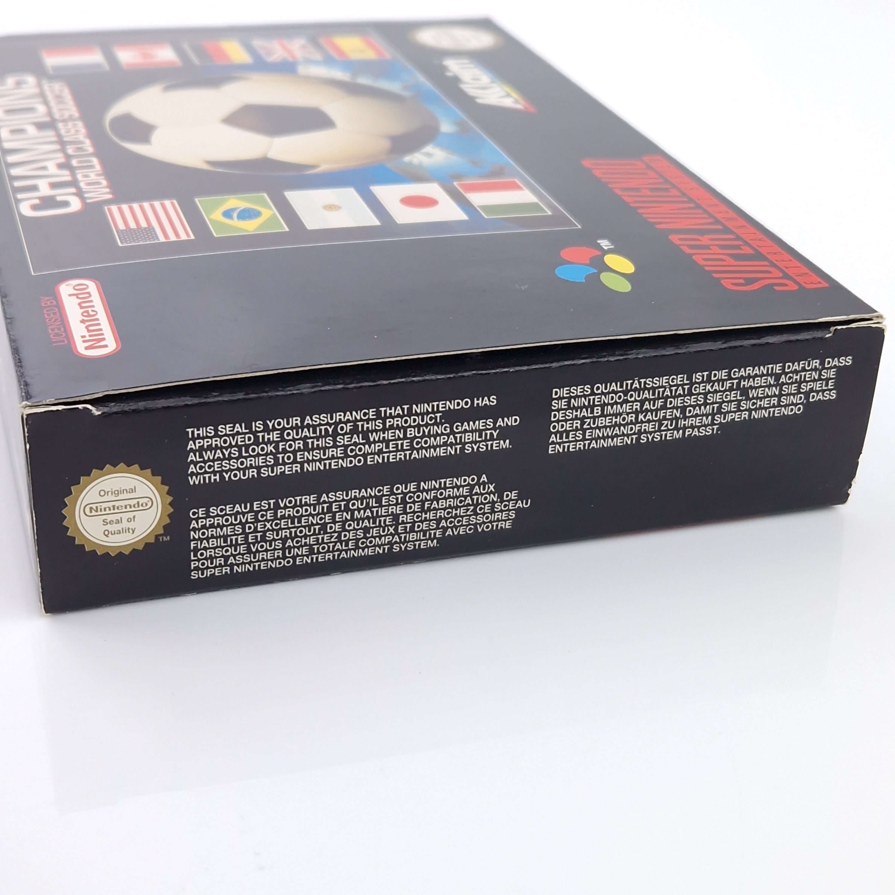 Super Nintendo Spiel – Champions World Class Soccer (PAL OVP)