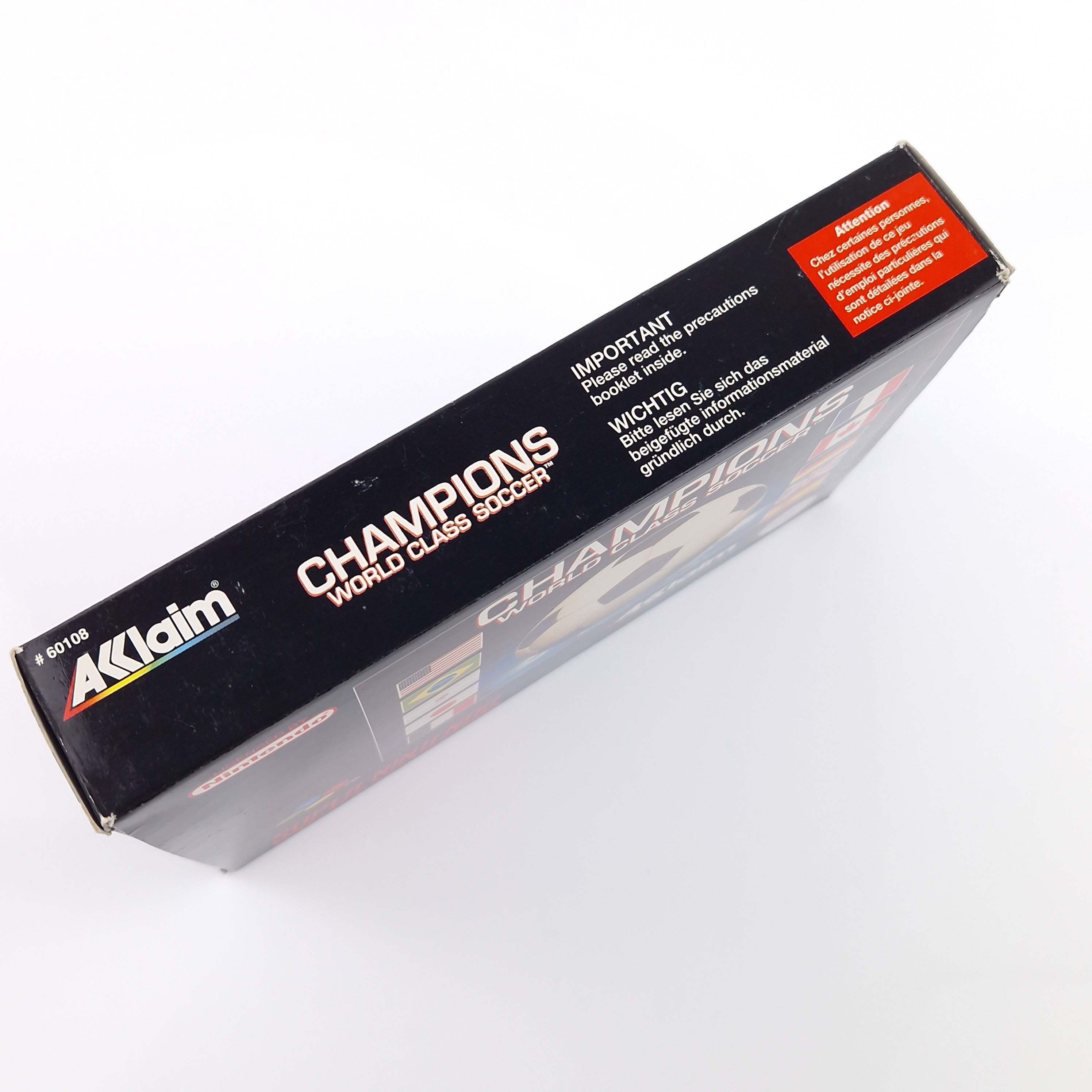 Super Nintendo Spiel – Champions World Class Soccer (PAL OVP)