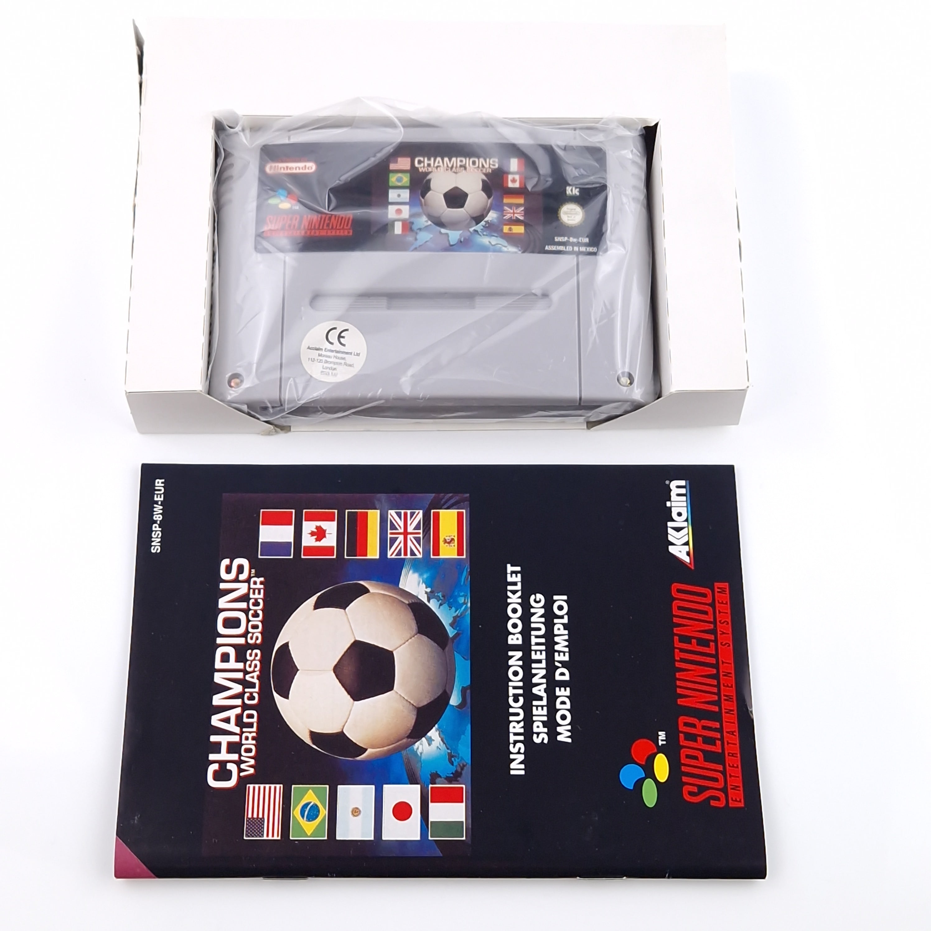 Super Nintendo Spiel – Champions World Class Soccer (PAL OVP)