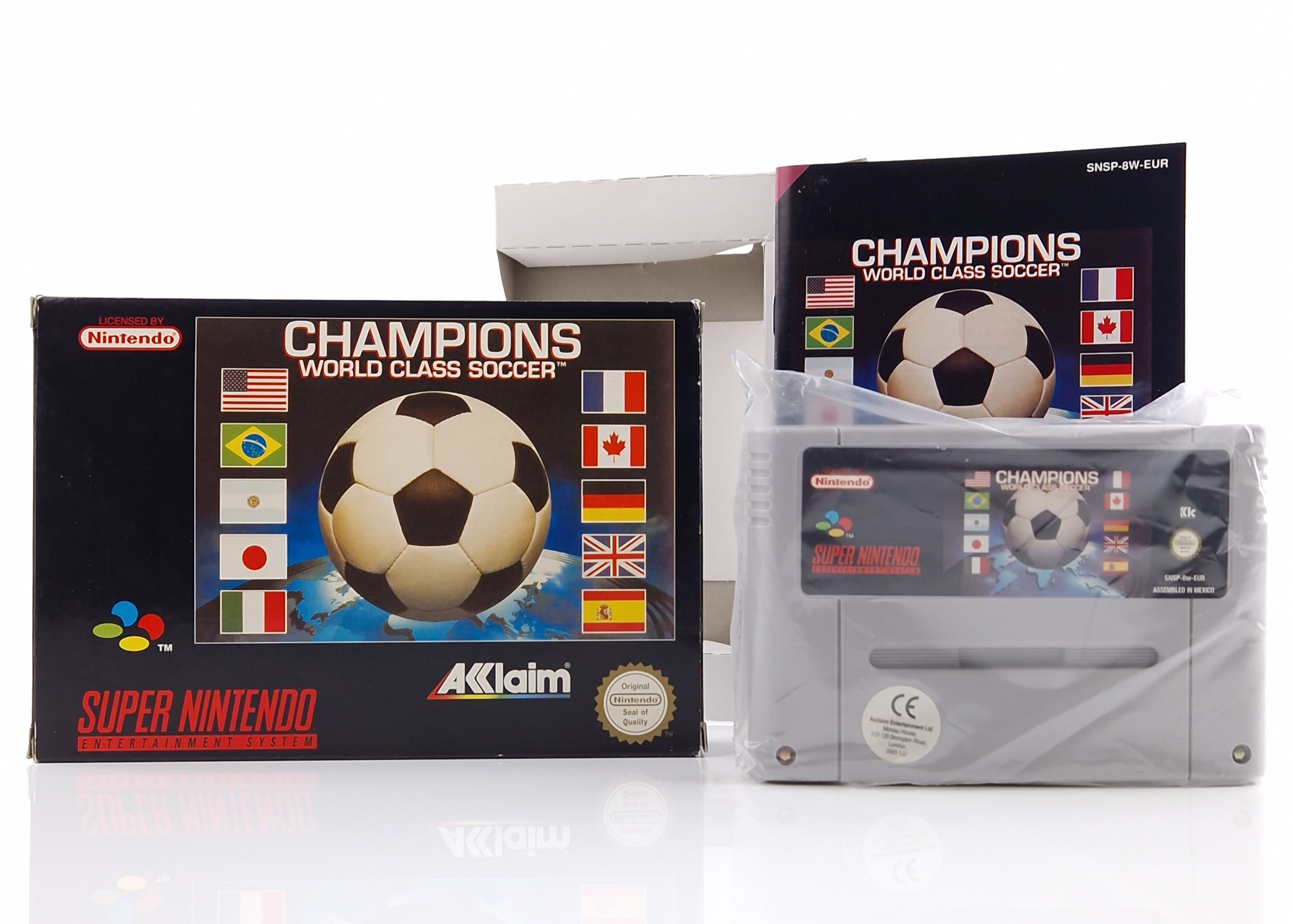 Super Nintendo Spiel – Champions World Class Soccer (PAL OVP)