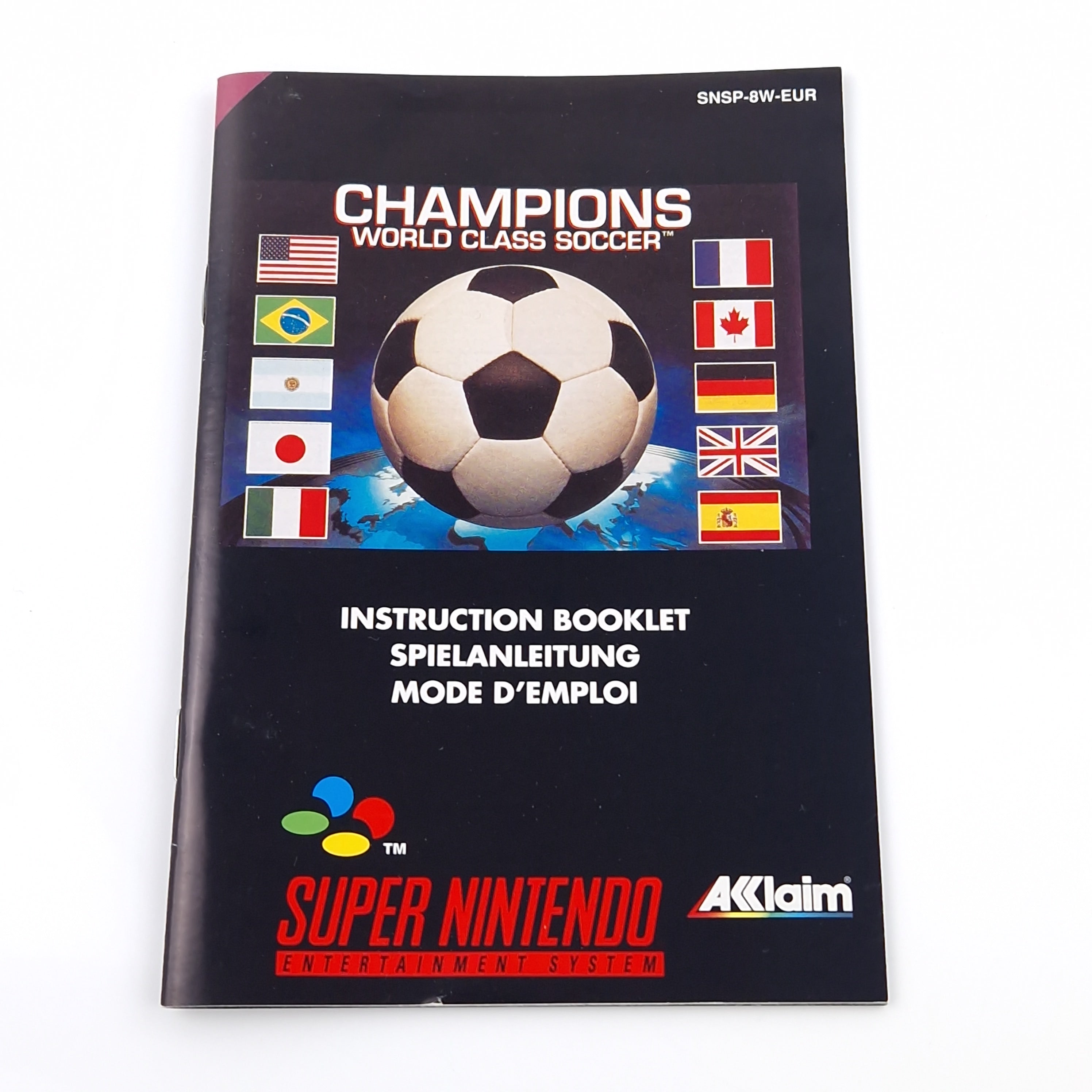 Super Nintendo Spiel – Champions World Class Soccer (PAL OVP)