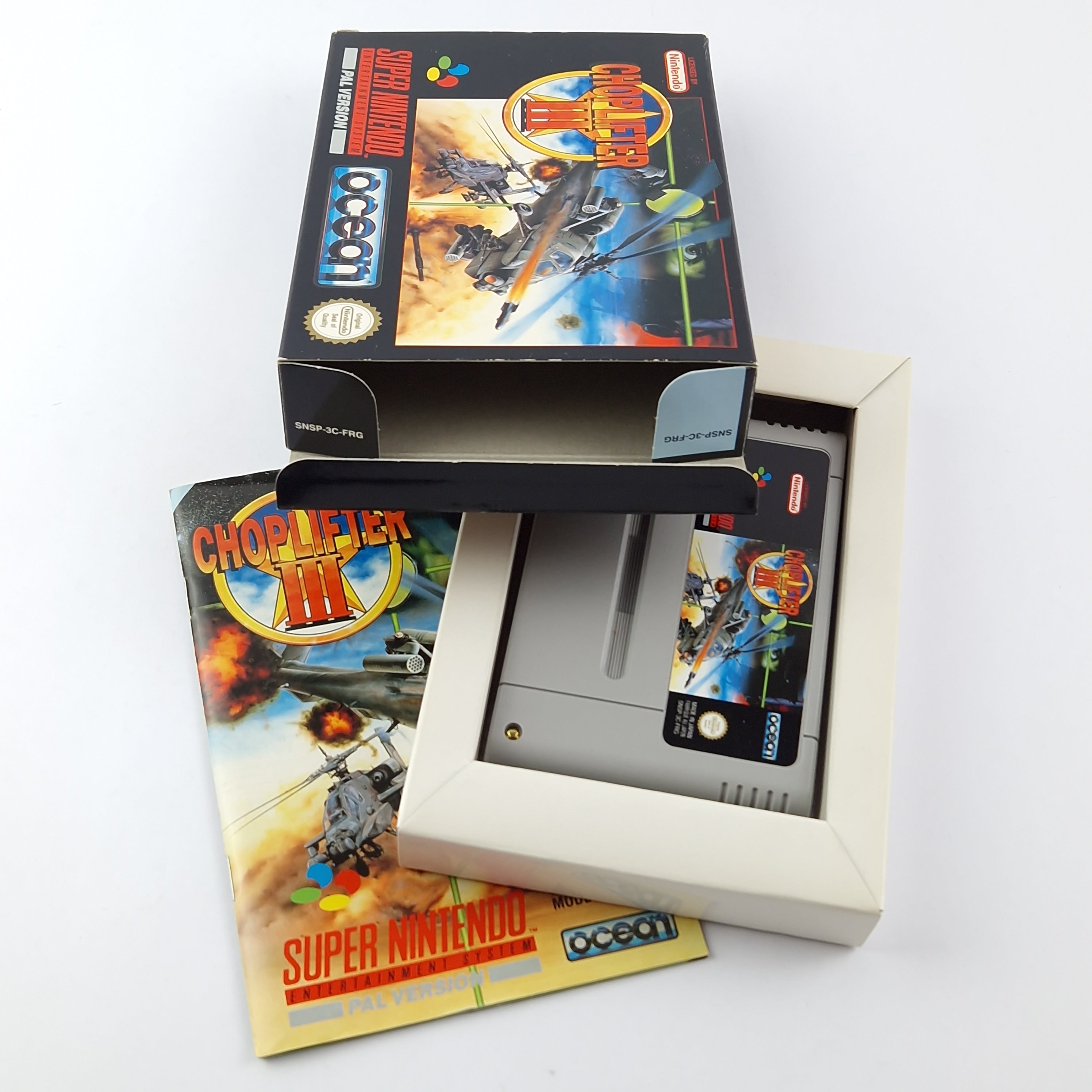 Super Nintendo Spiel – Choplifter III OVP PAL SNES
