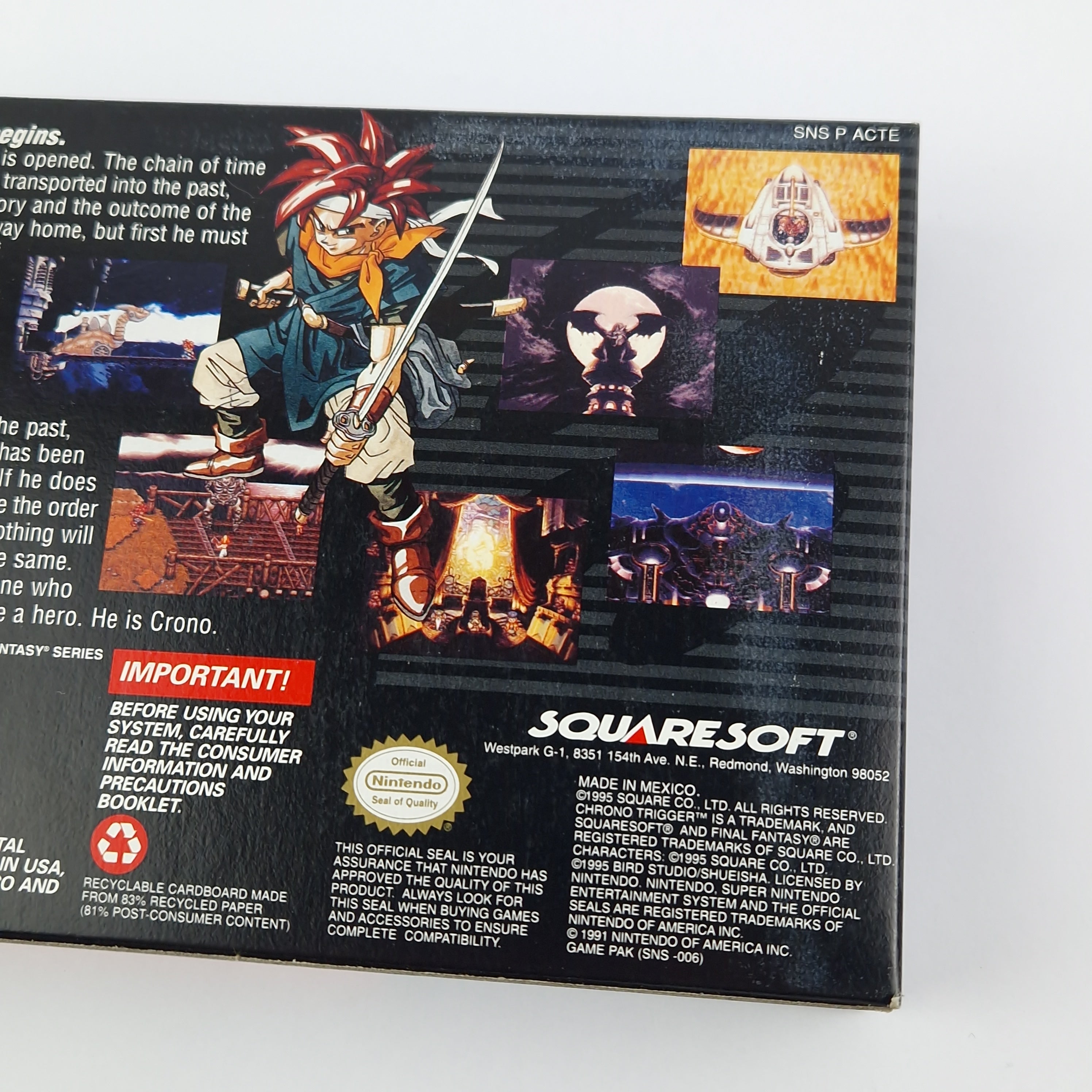Super Nintendo Spiel – Chrono Trigger OVP Soundtrack SNES