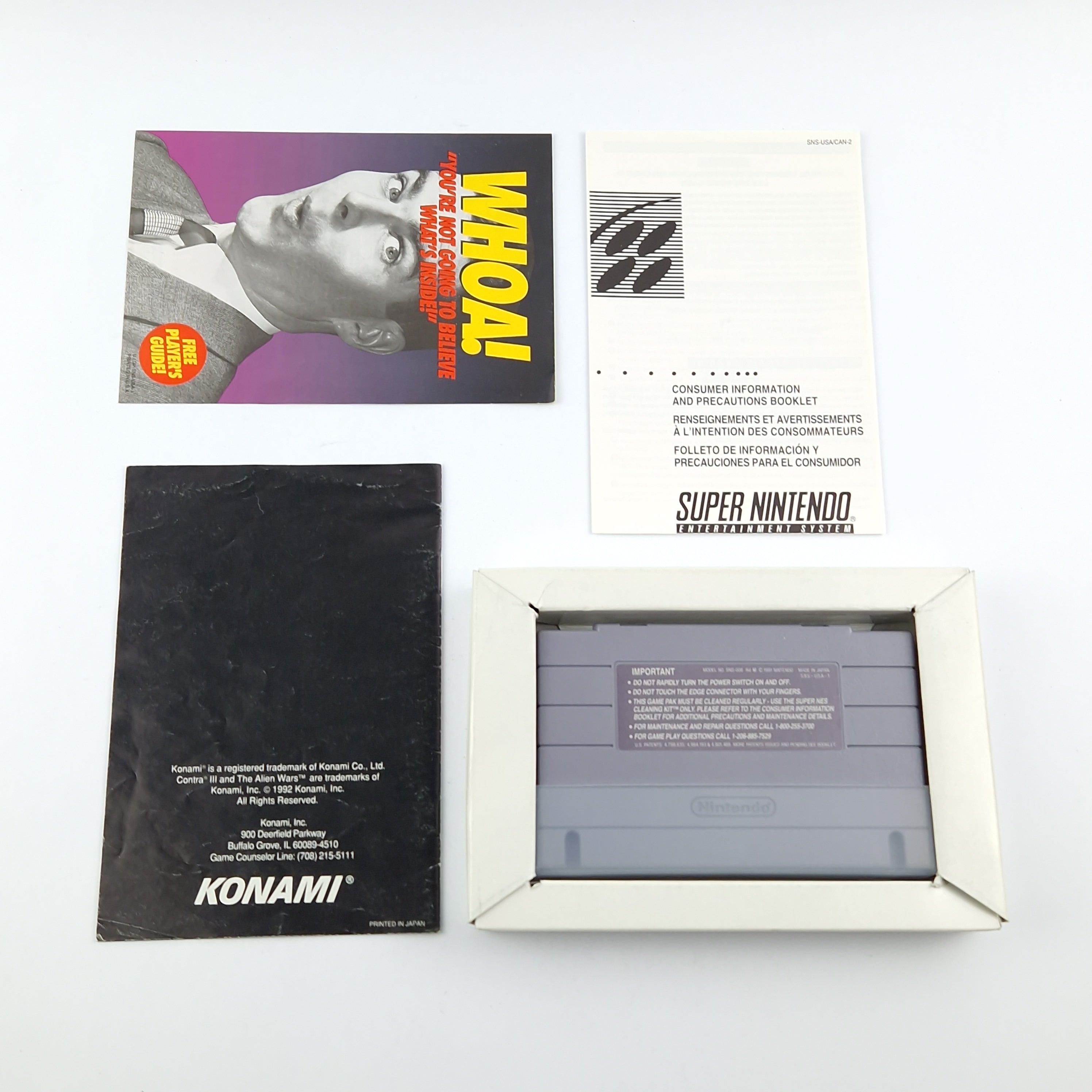 Super Nintendo Spiel: Contra III The Alien Wars - OVP / SNES Game CIB USA