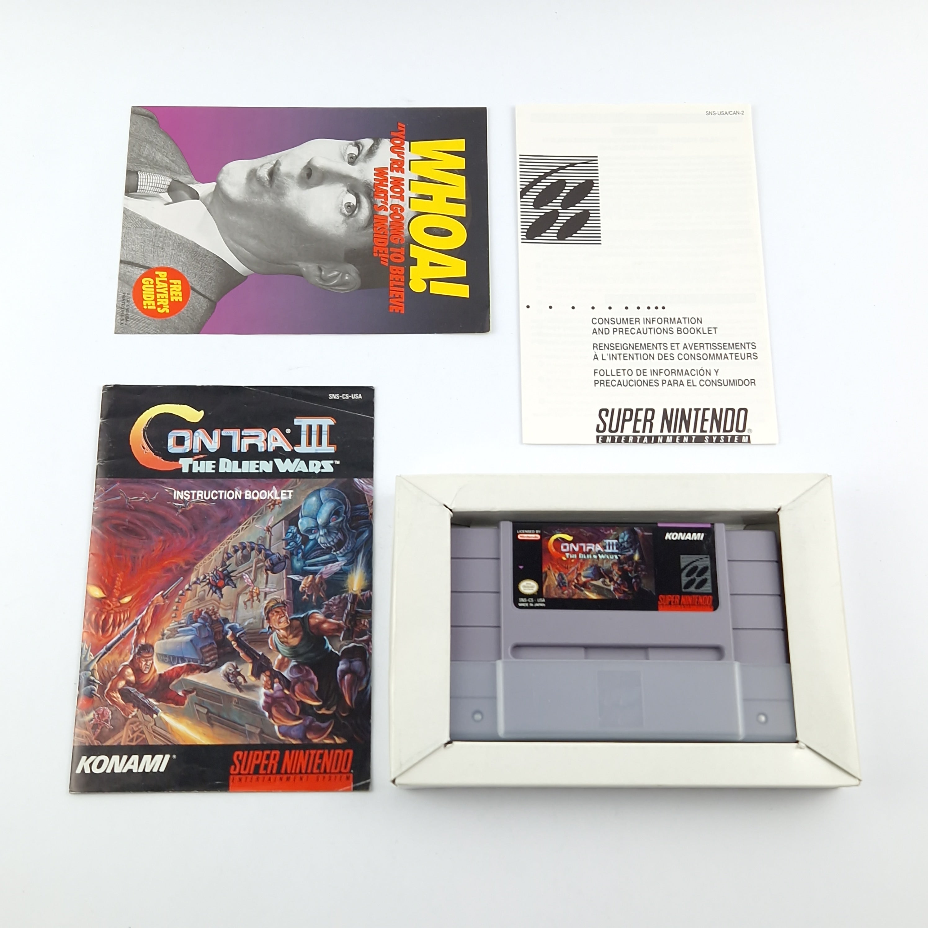 Super Nintendo Spiel: Contra III The Alien Wars - OVP / SNES Game CIB USA