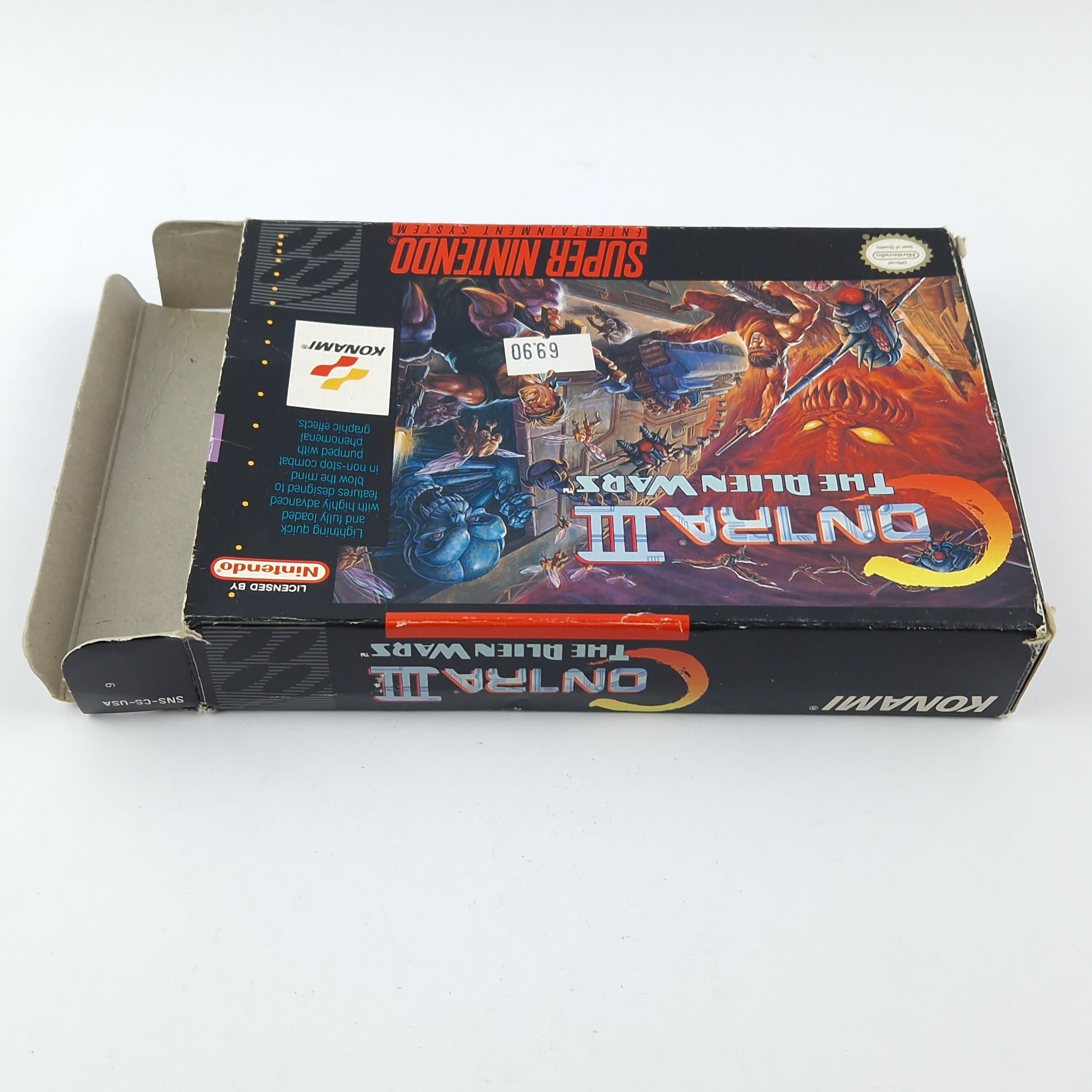 Super Nintendo Spiel: Contra III The Alien Wars - OVP / SNES Game CIB USA