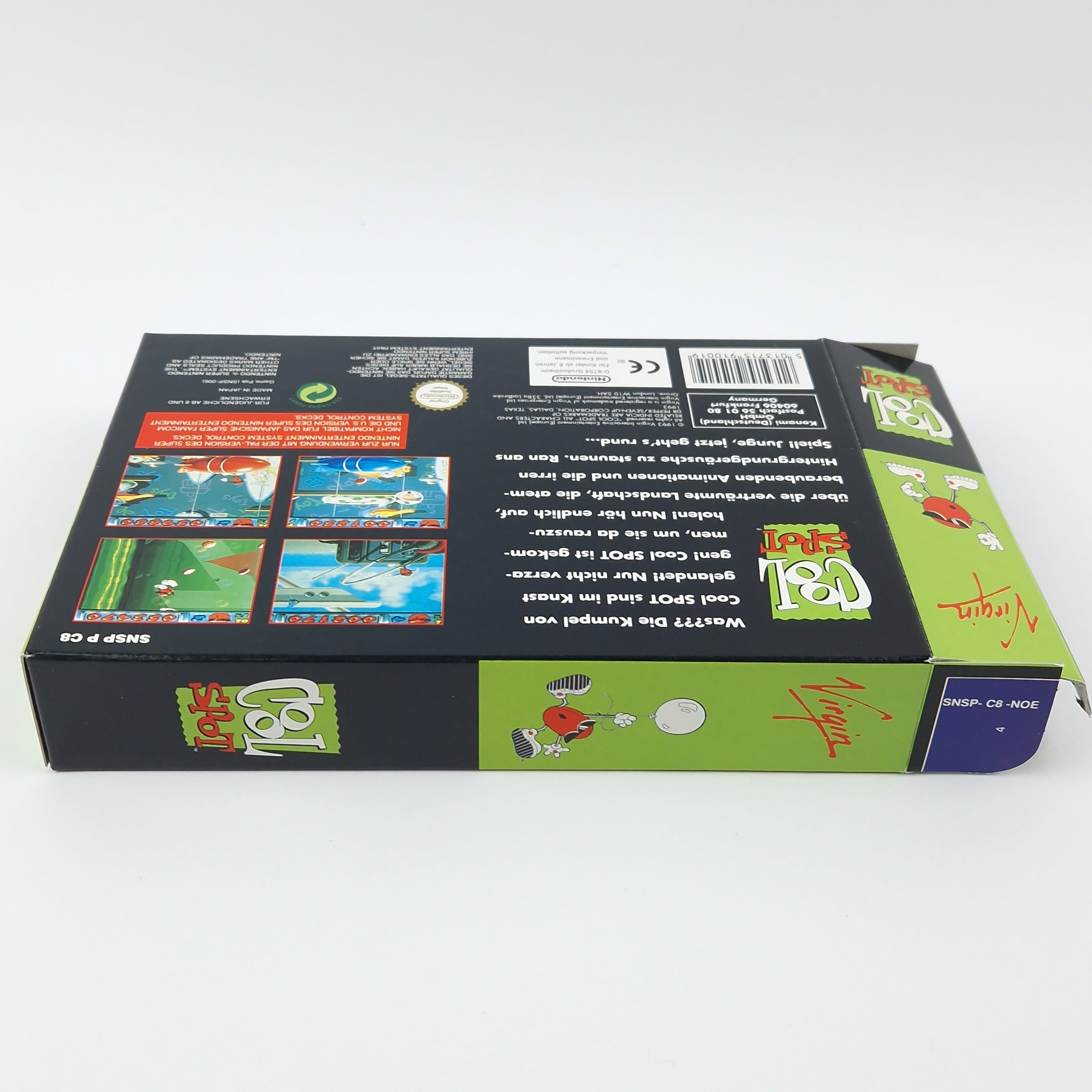 Super Nintendo Spiel – Cool Spot OVP CIB PAL NOE