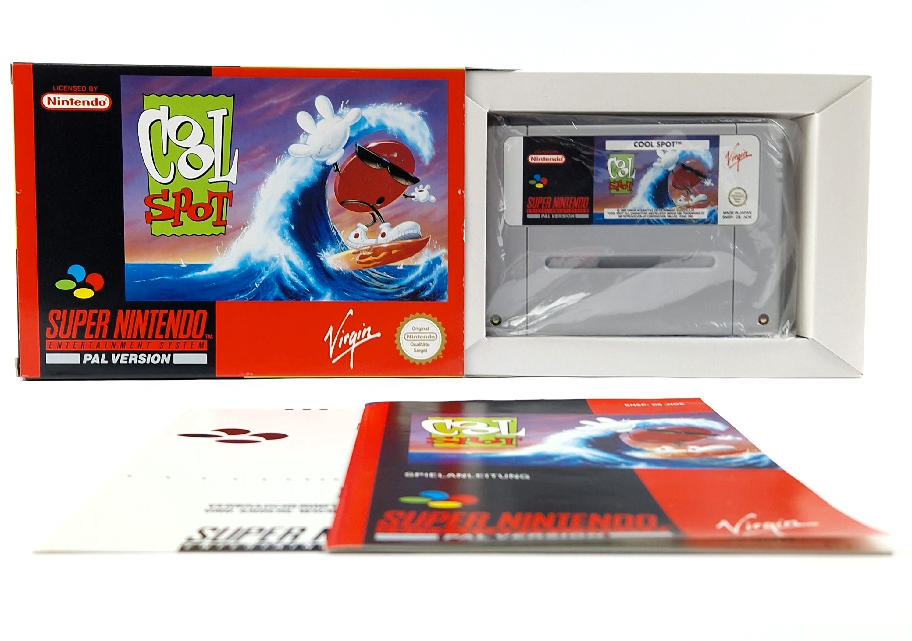 Super Nintendo Spiel – Cool Spot OVP CIB PAL NOE