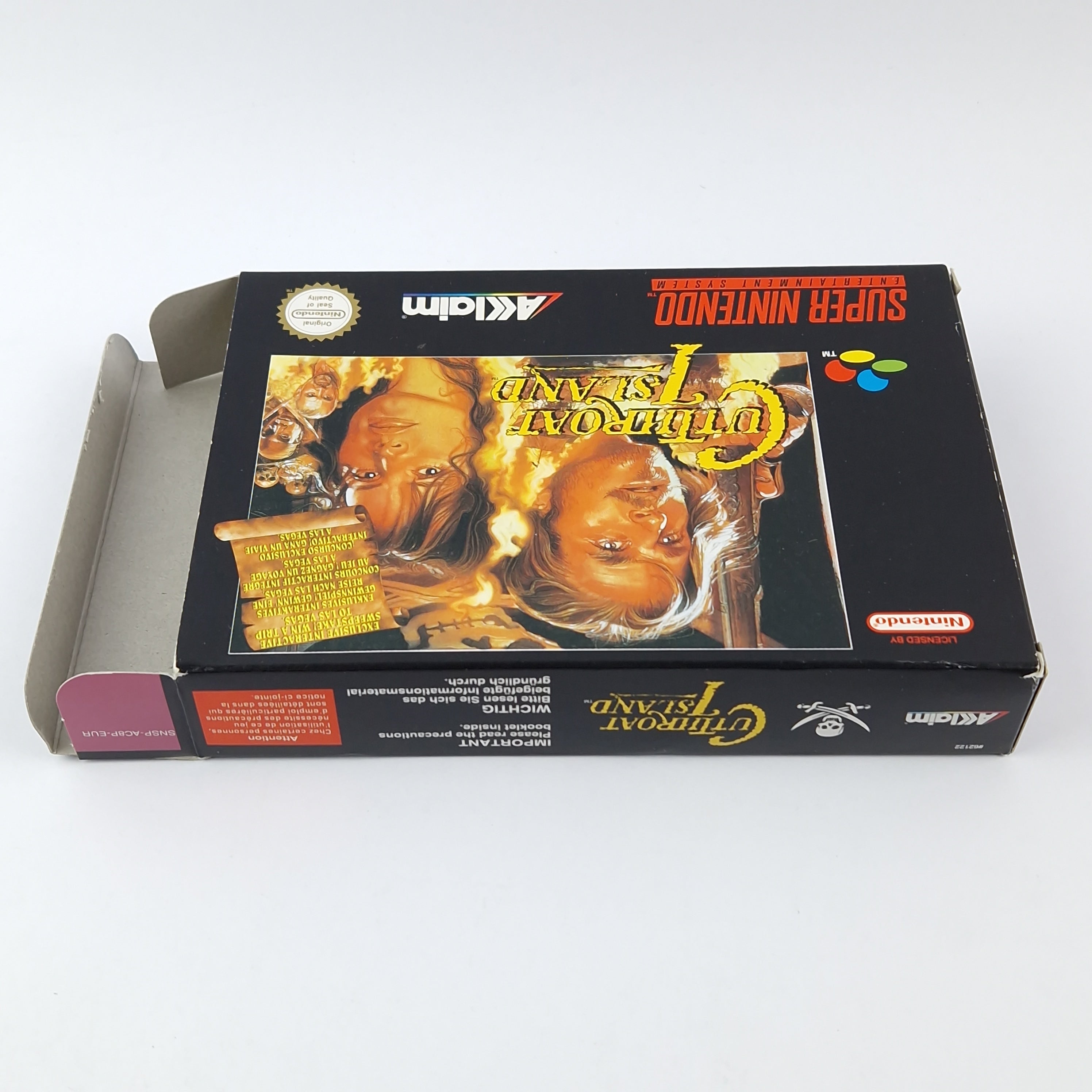Super Nintendo Spiel – Cuthroat Island OVP Anleitung PAL
