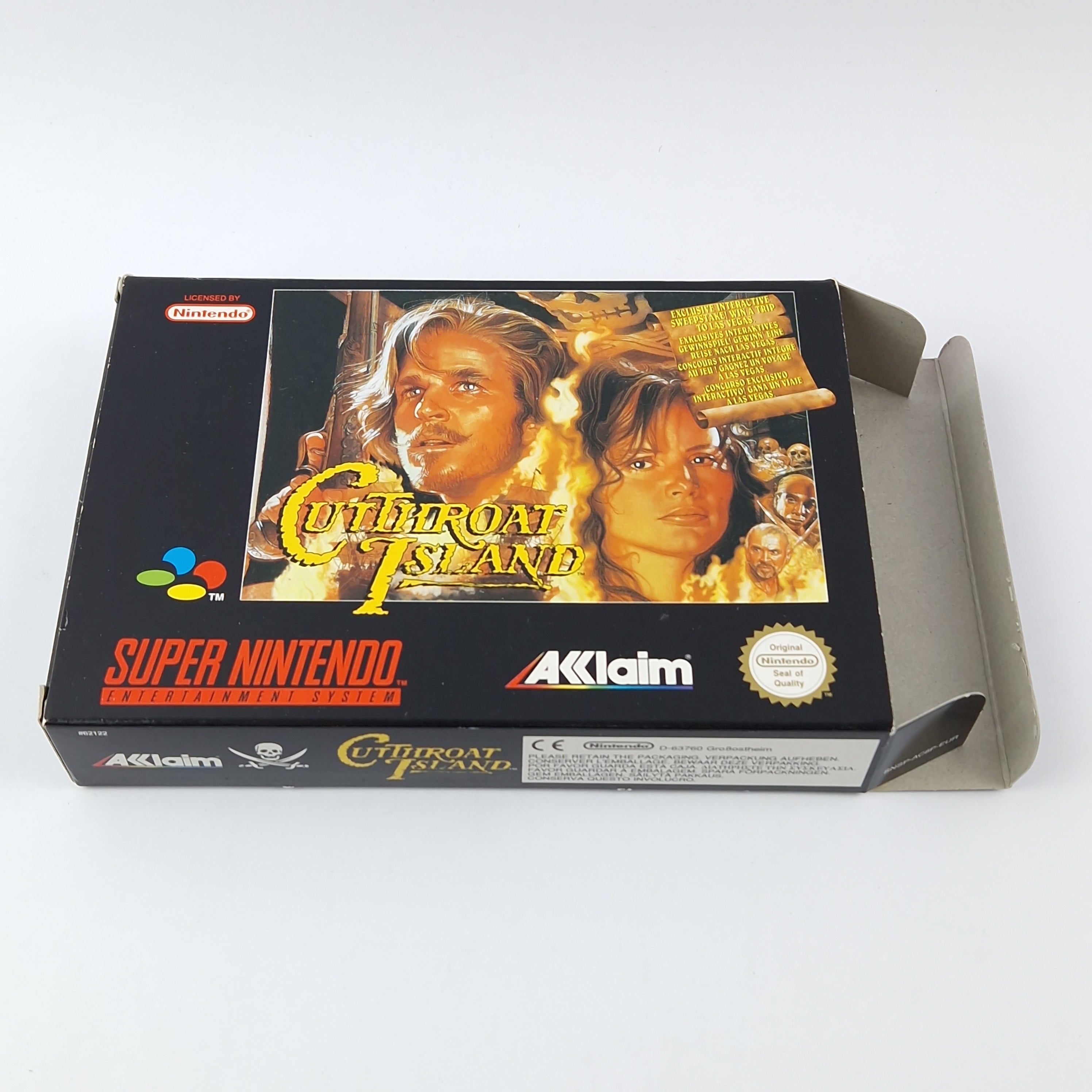 Super Nintendo Spiel – Cuthroat Island OVP Anleitung PAL