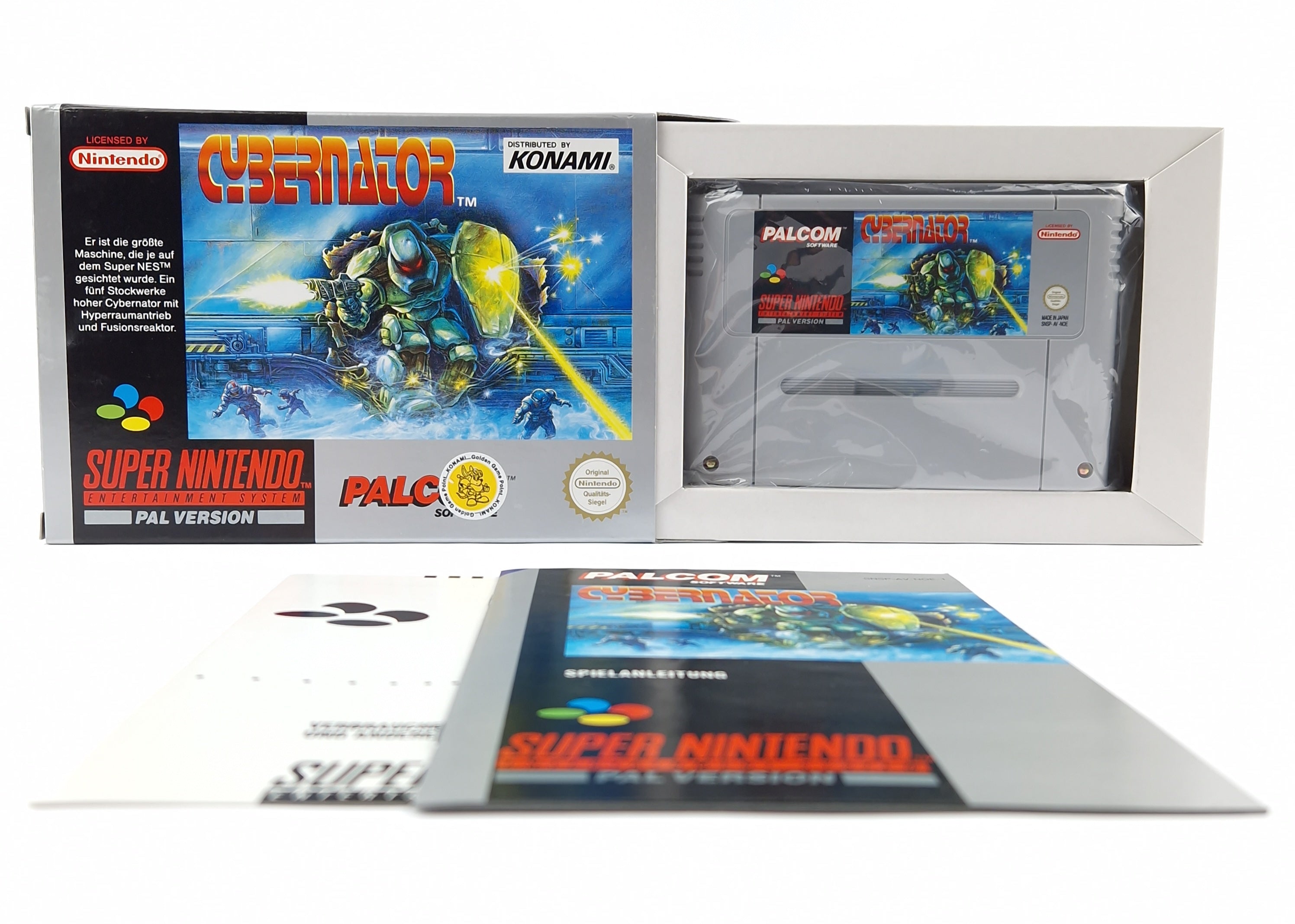 Super Nintendo Spiel – Cybernator OVP CIB PAL SNES