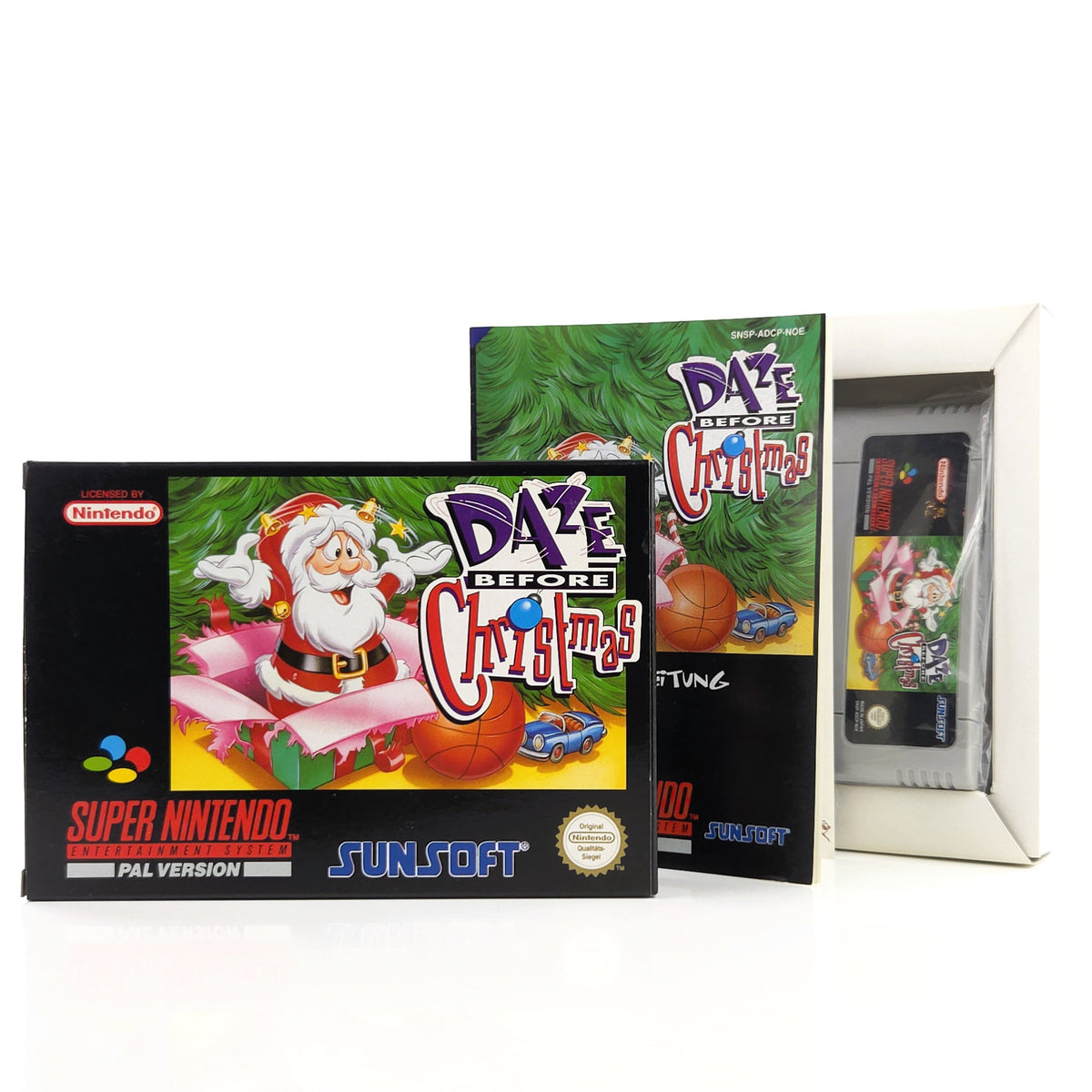 Super Nintendo Spiel DAZE before Christmas OVP PAL