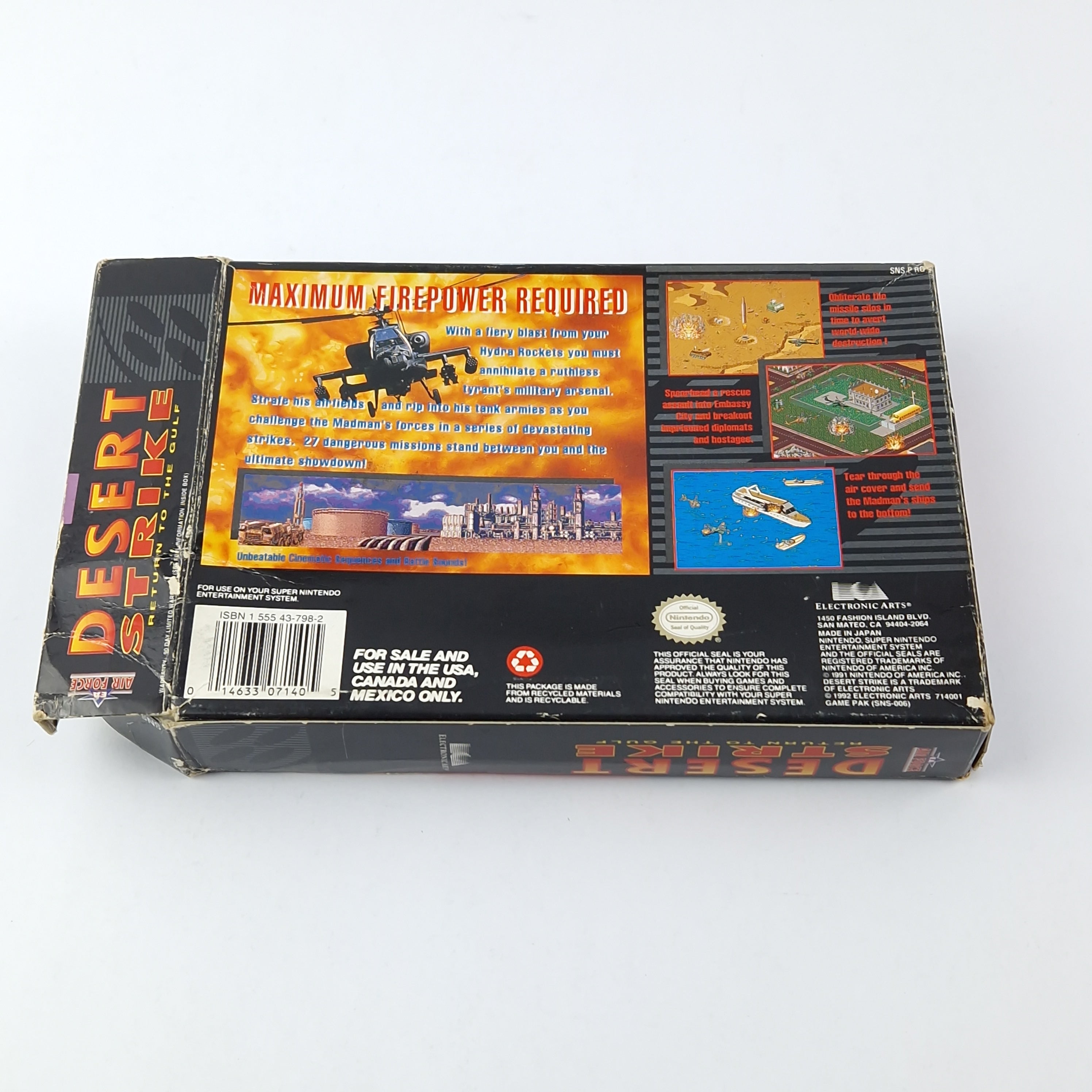Super Nintendo Spiel – Desert Strike Return (OVP USA)