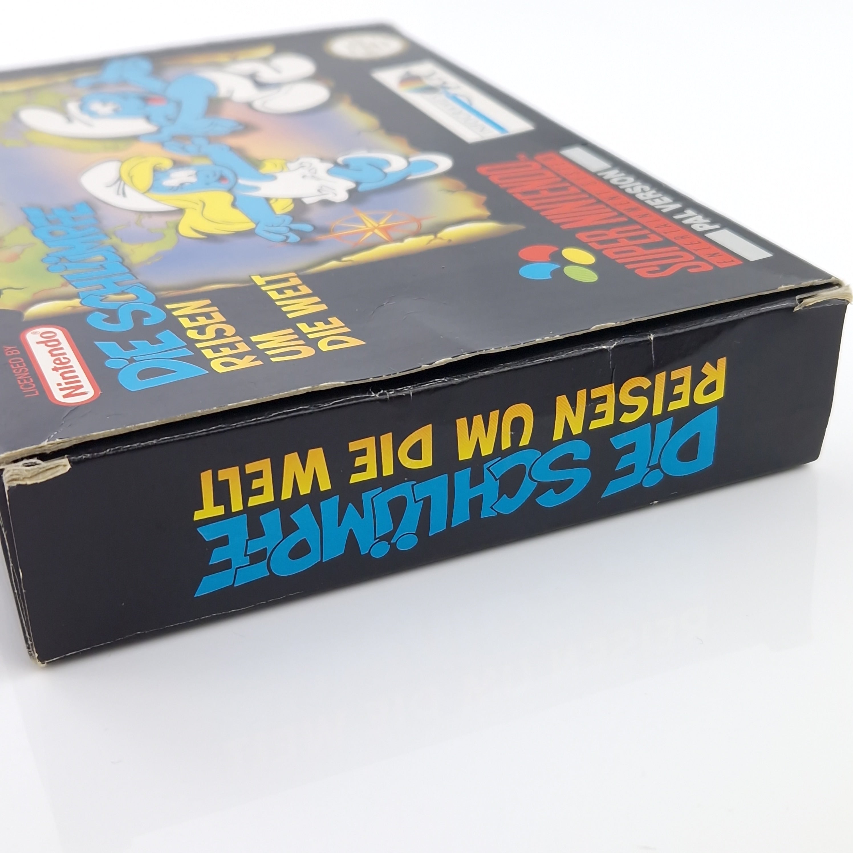 Super Nintendo Spiel – Die Schlümpfe Reisen um die Welt OVP