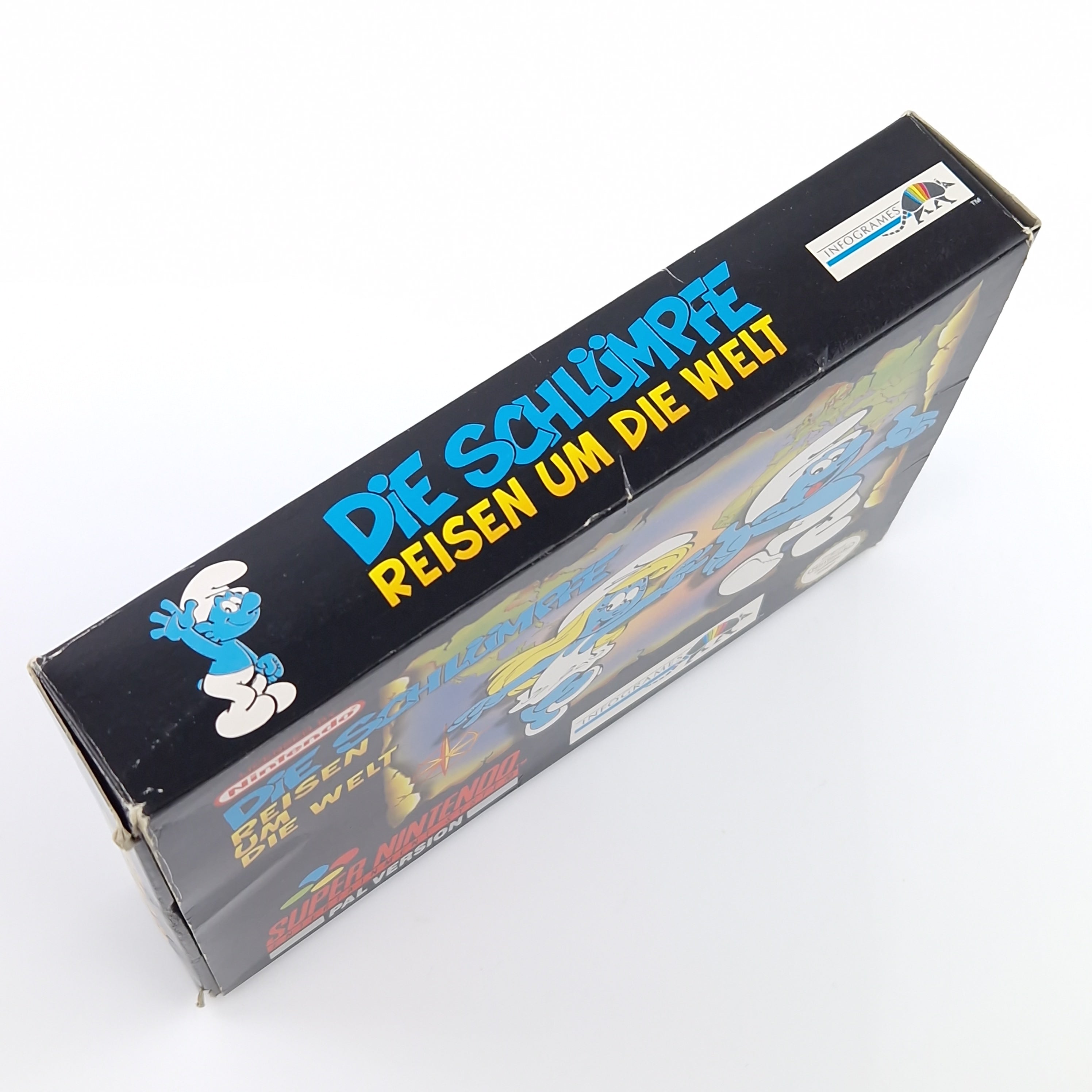 Super Nintendo Spiel – Die Schlümpfe Reisen um die Welt OVP