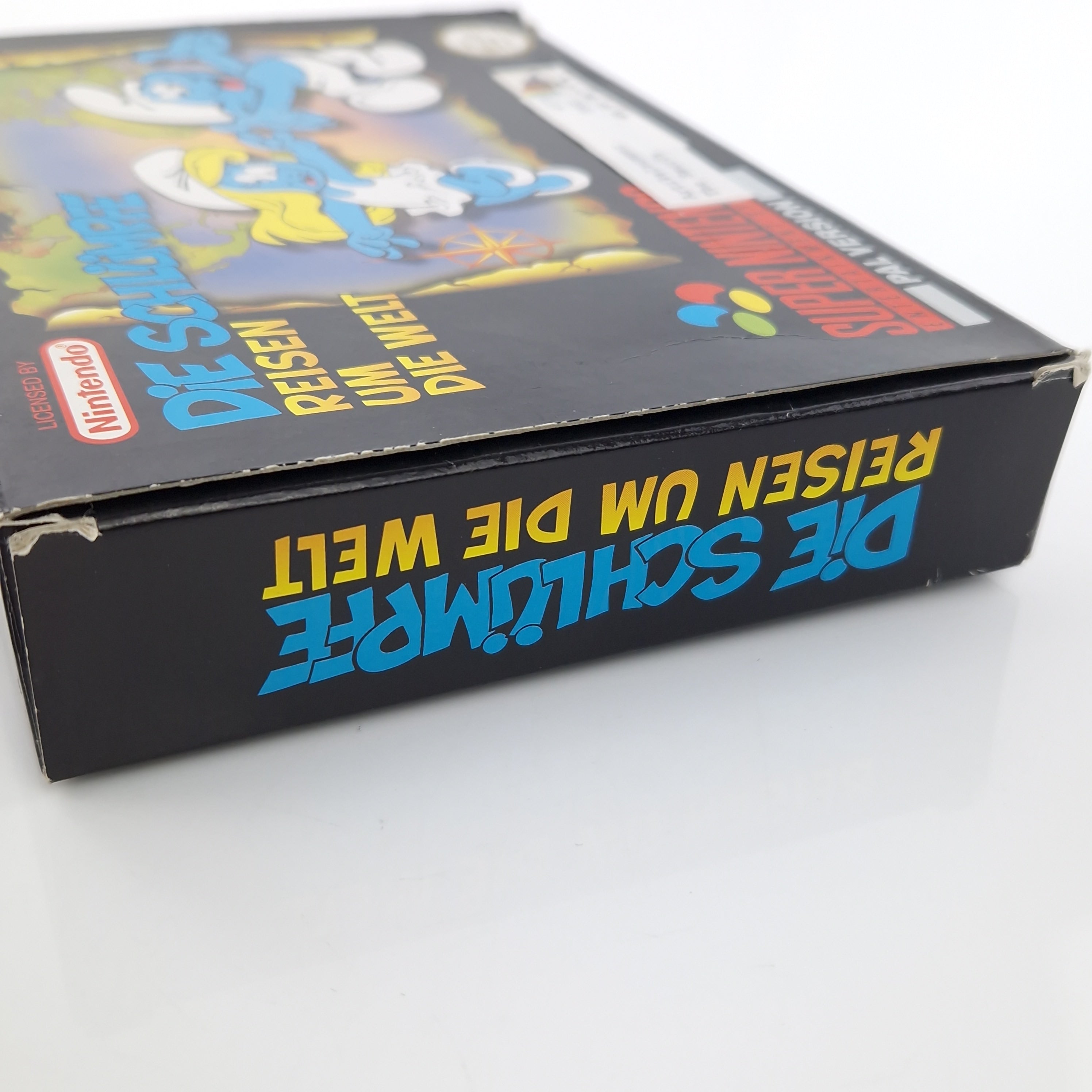 Super Nintendo Spiel – Die Schlümpfe Reisen um die Welt OVP