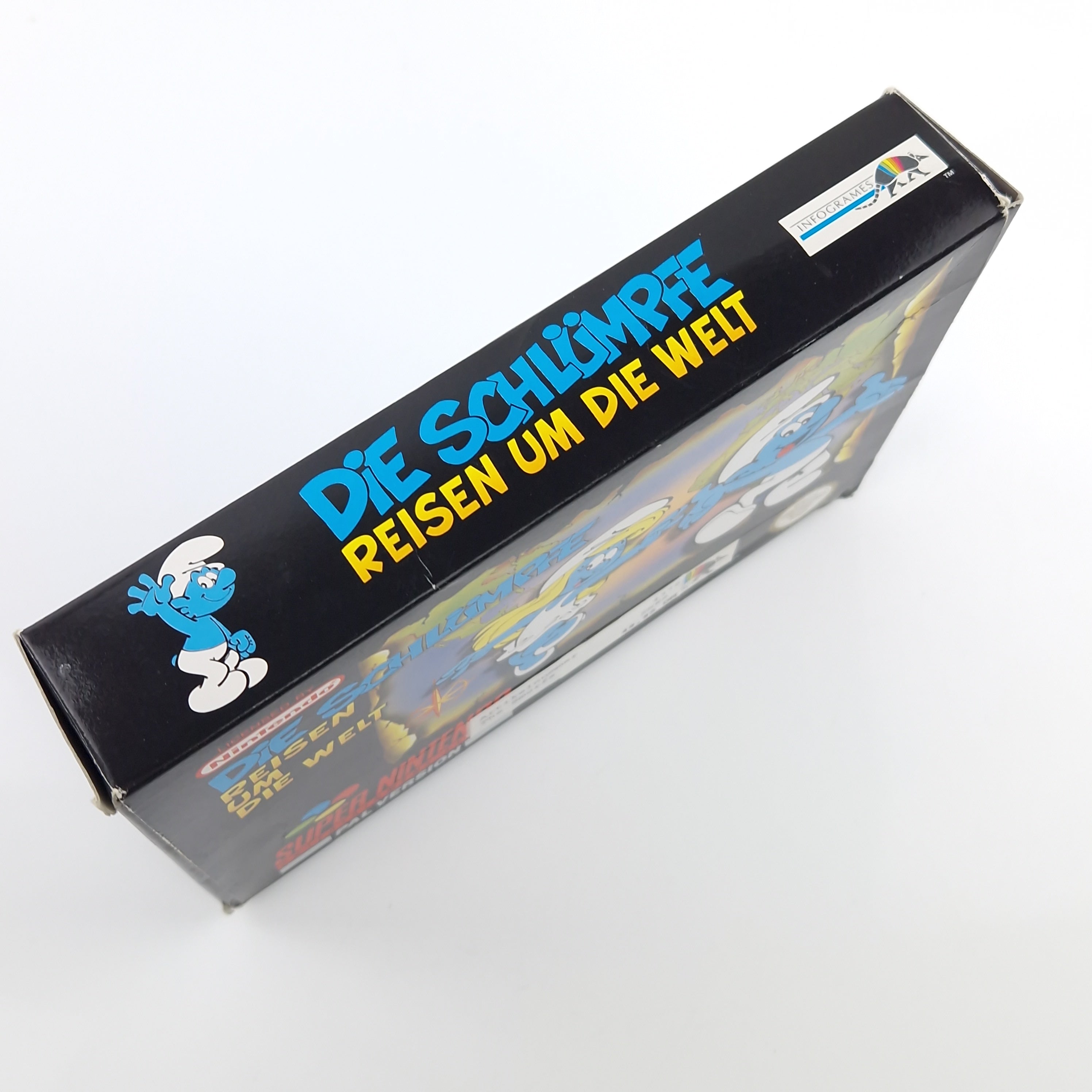 Super Nintendo Spiel – Die Schlümpfe Reisen um die Welt OVP