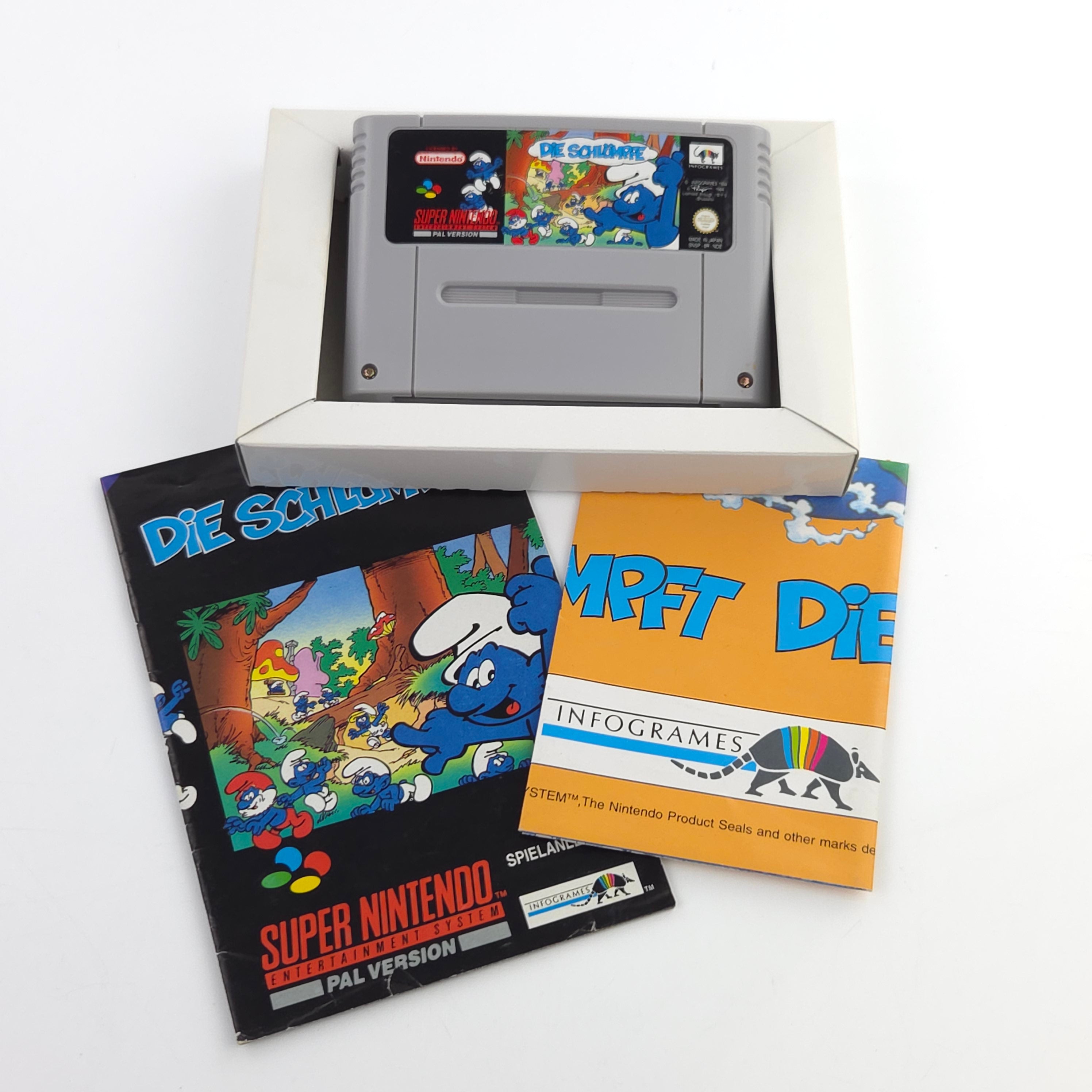 Super Nintendo Spiel – Die Schlümpfe (SNES OVP)