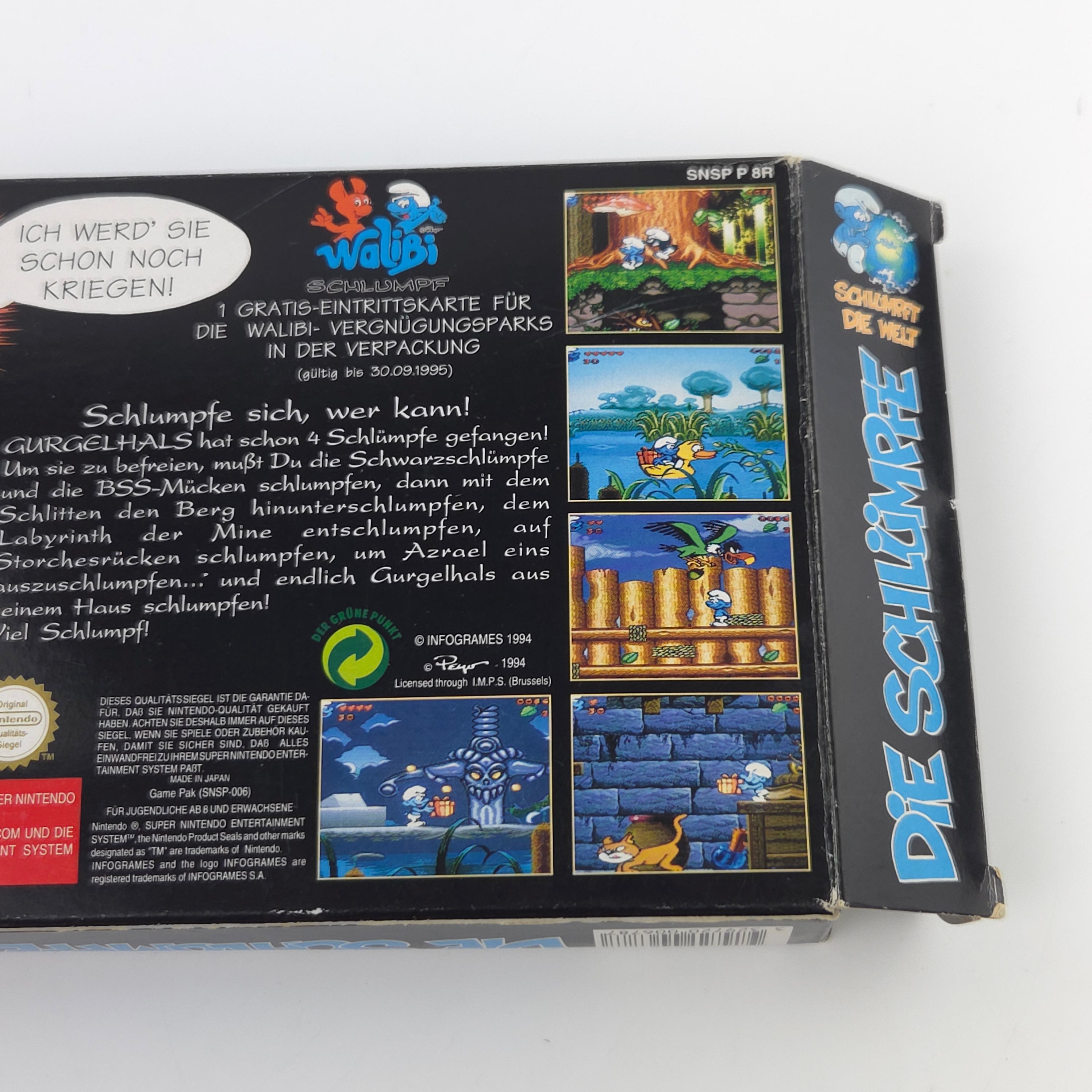 Super Nintendo Spiel – Die Schlümpfe (SNES OVP)