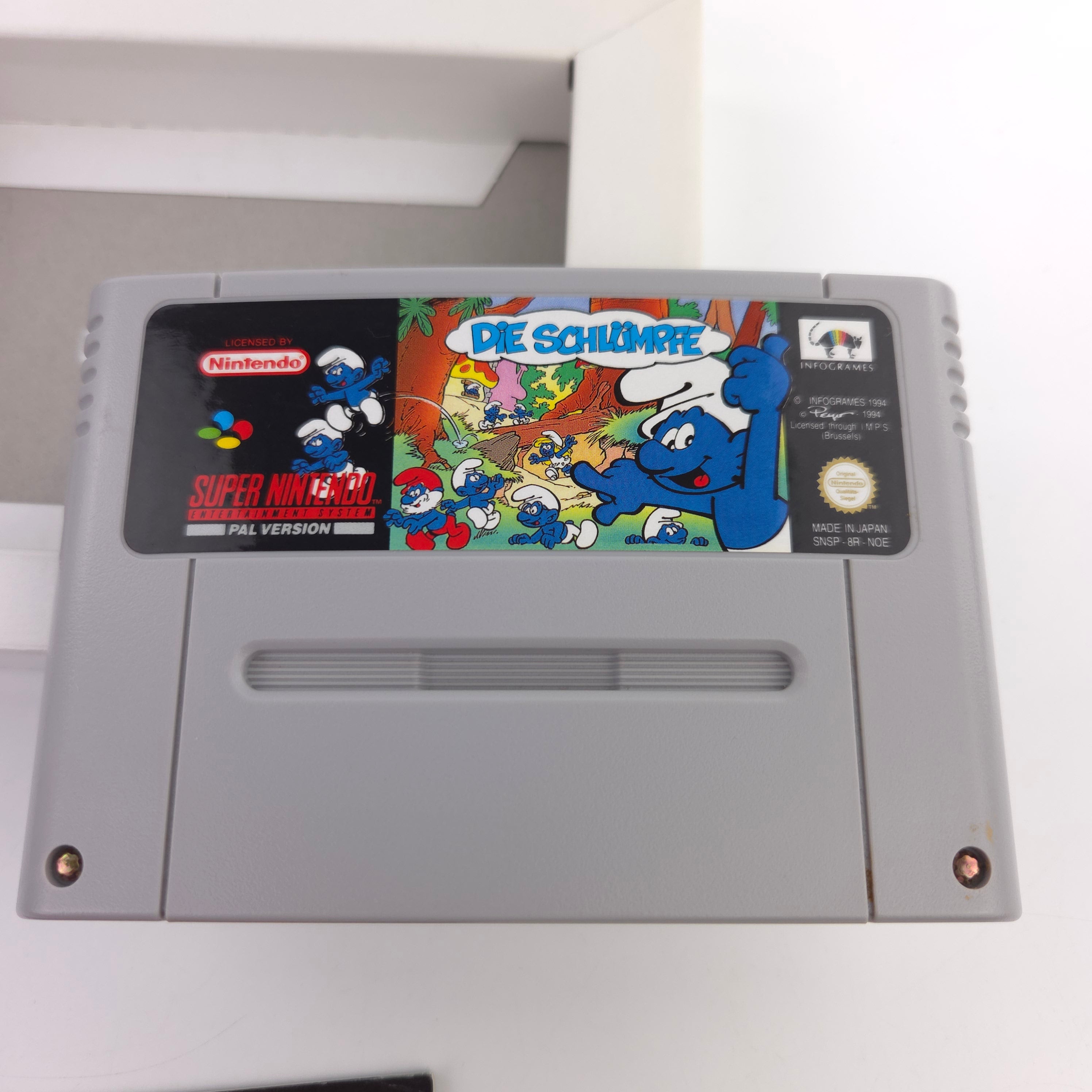 Super Nintendo Spiel – Die Schlümpfe (SNES OVP)