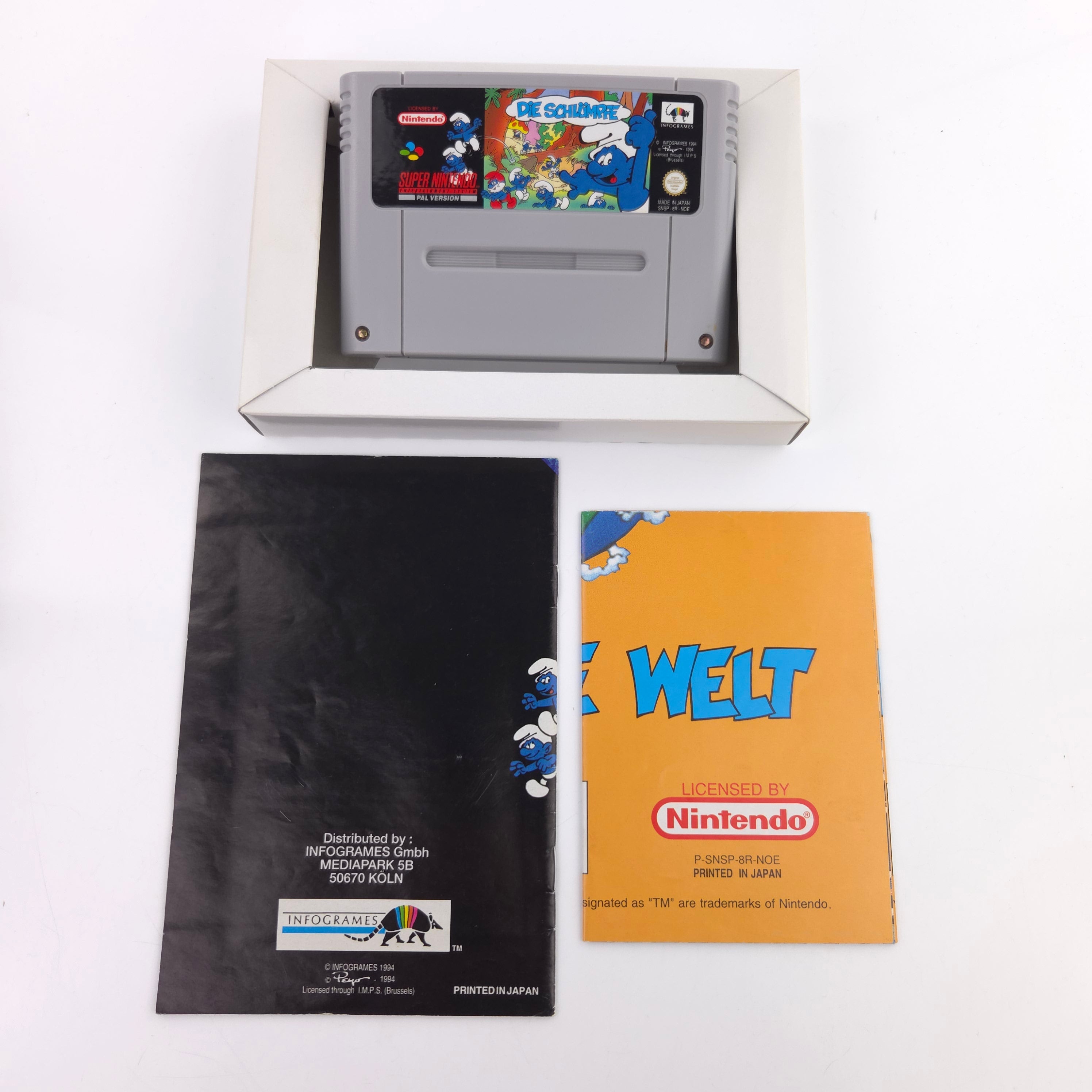 Super Nintendo Spiel – Die Schlümpfe (SNES OVP)
