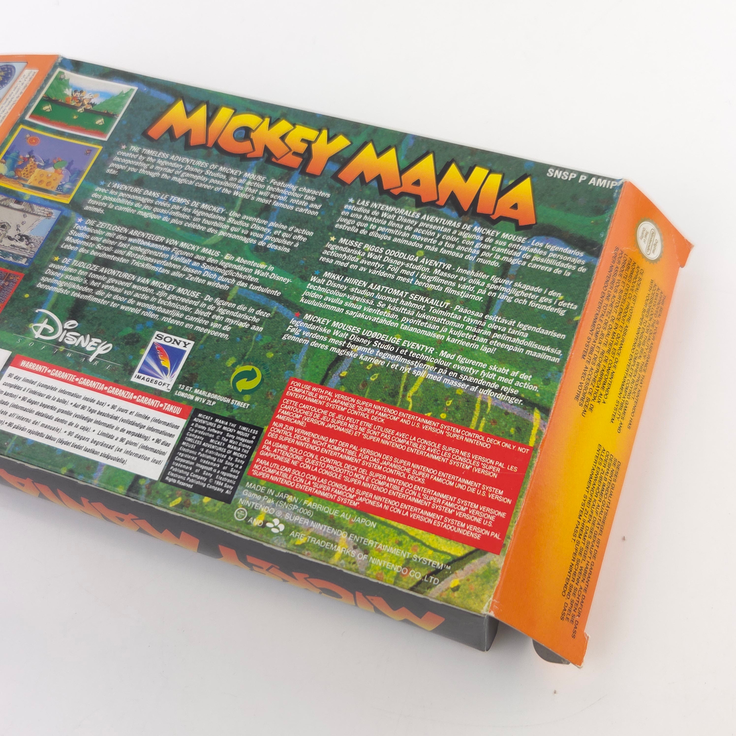 Super Nintendo Spiel – Disney Mickey Mania (SNES)