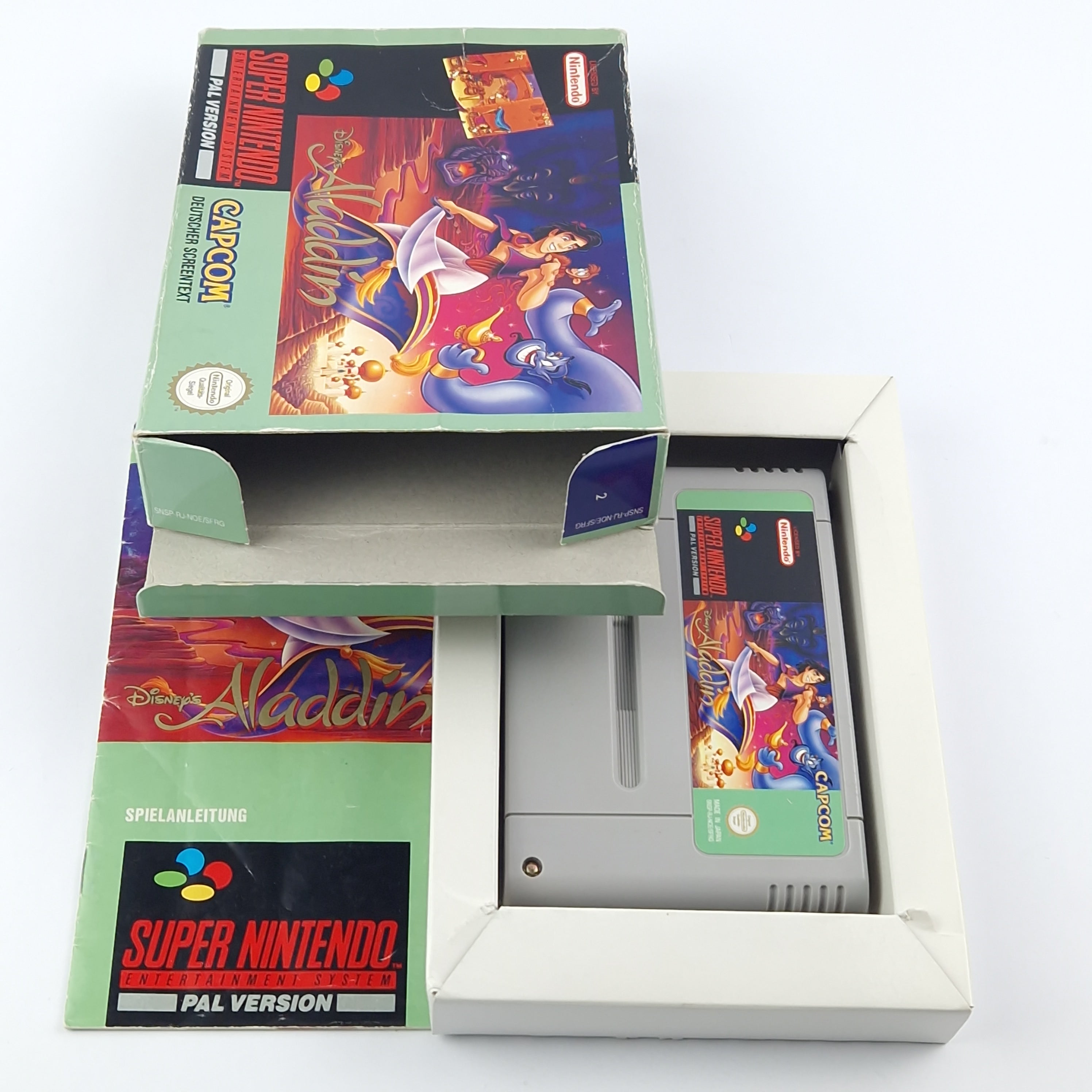 Super Nintendo Spiel – Disneys Aladdin OVP PAL CIB