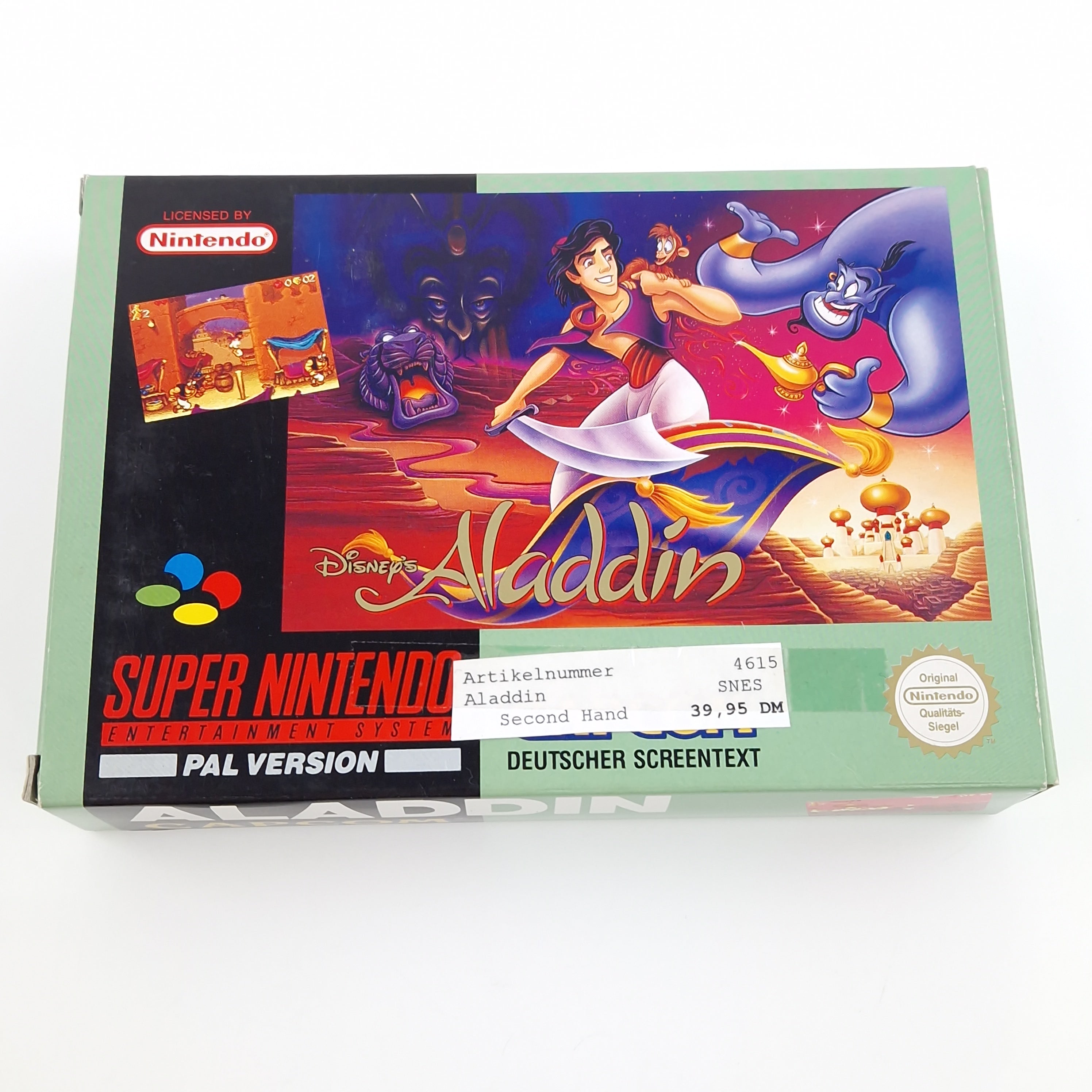 Super Nintendo Spiel – Disneys Aladdin (SNES PAL NOE)