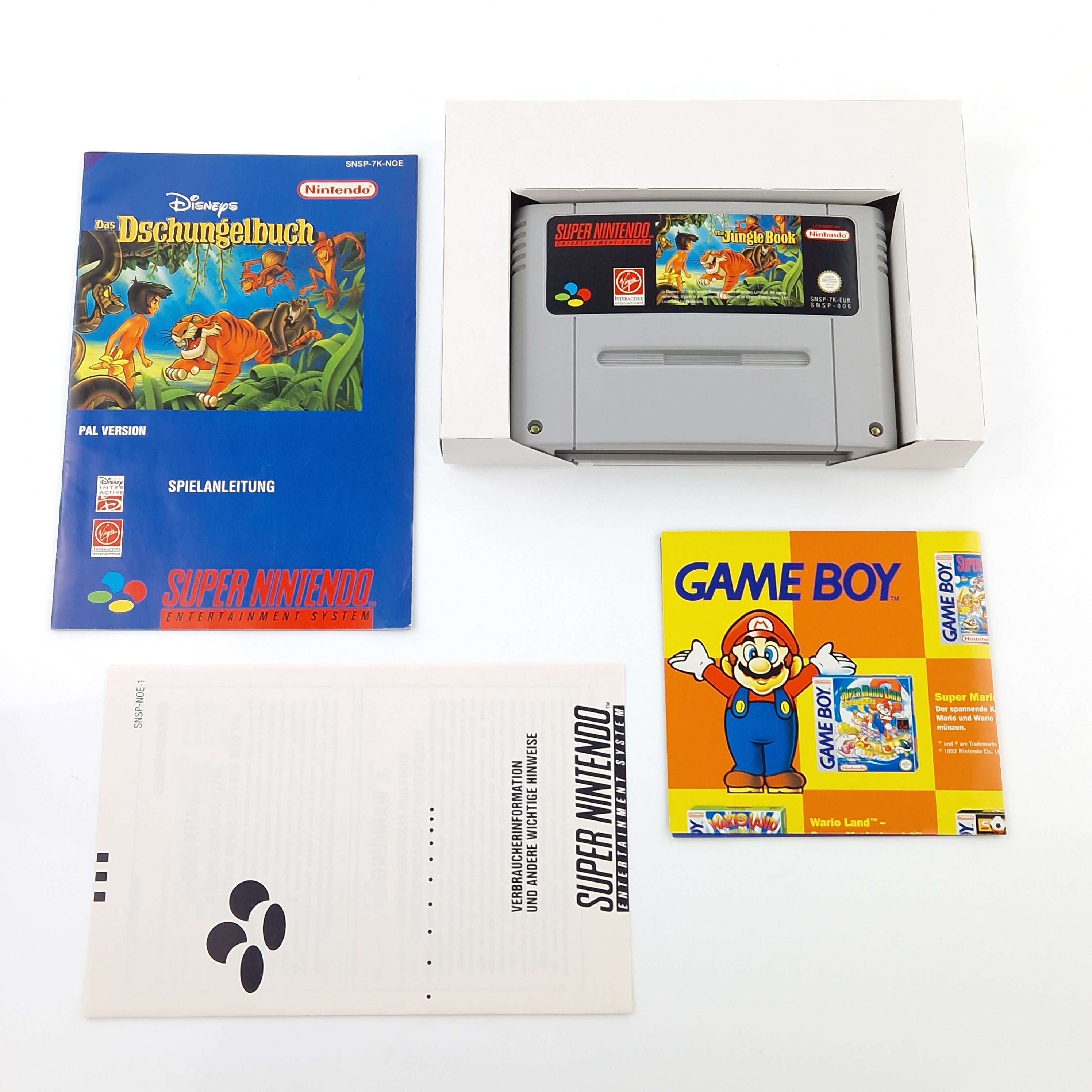 Super Nintendo Spiel – Disneys Dschungelbuch SNES PAL OVP