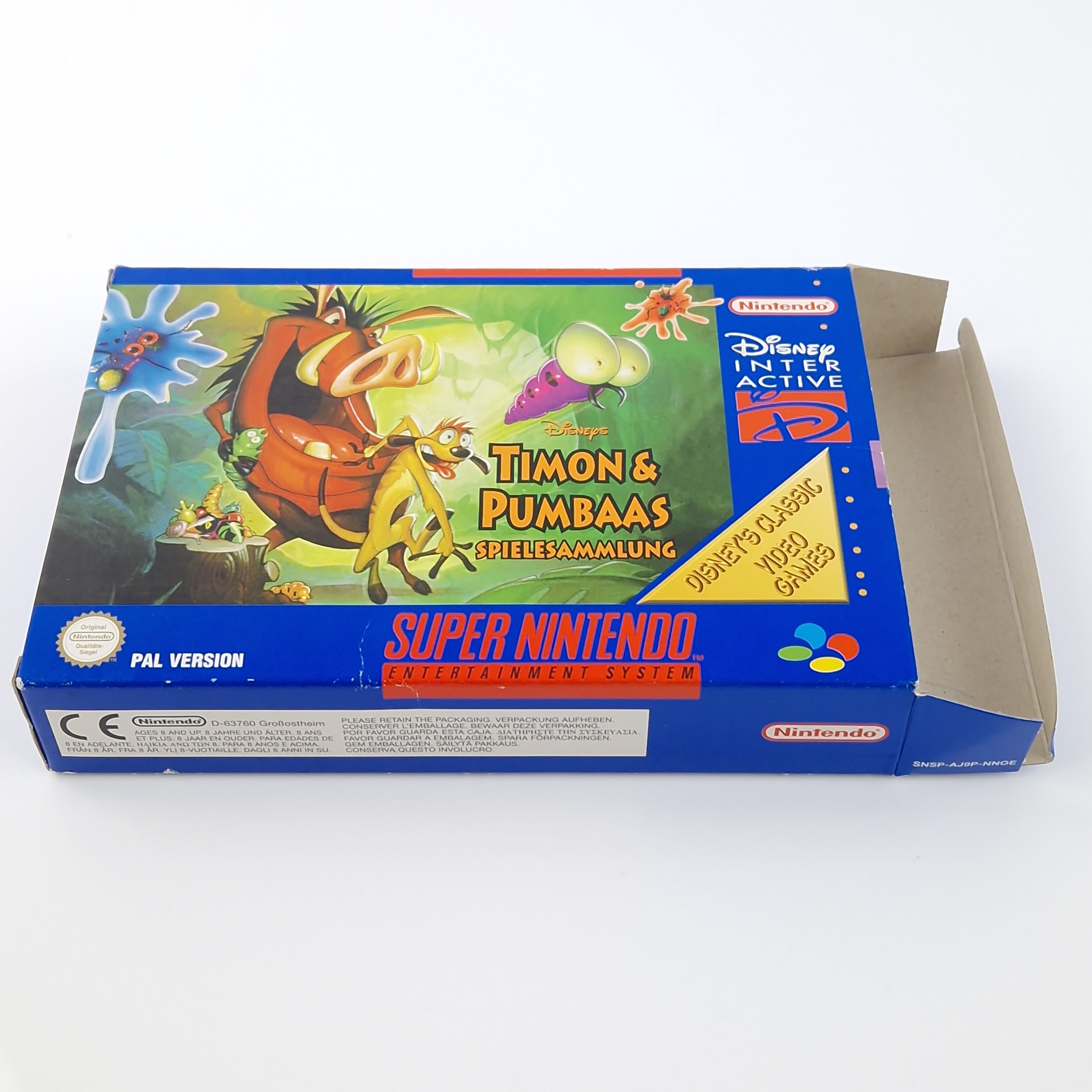 Super Nintendo Spiel – Disneys Timon Pumbaa Spielesammlung OVP PAL