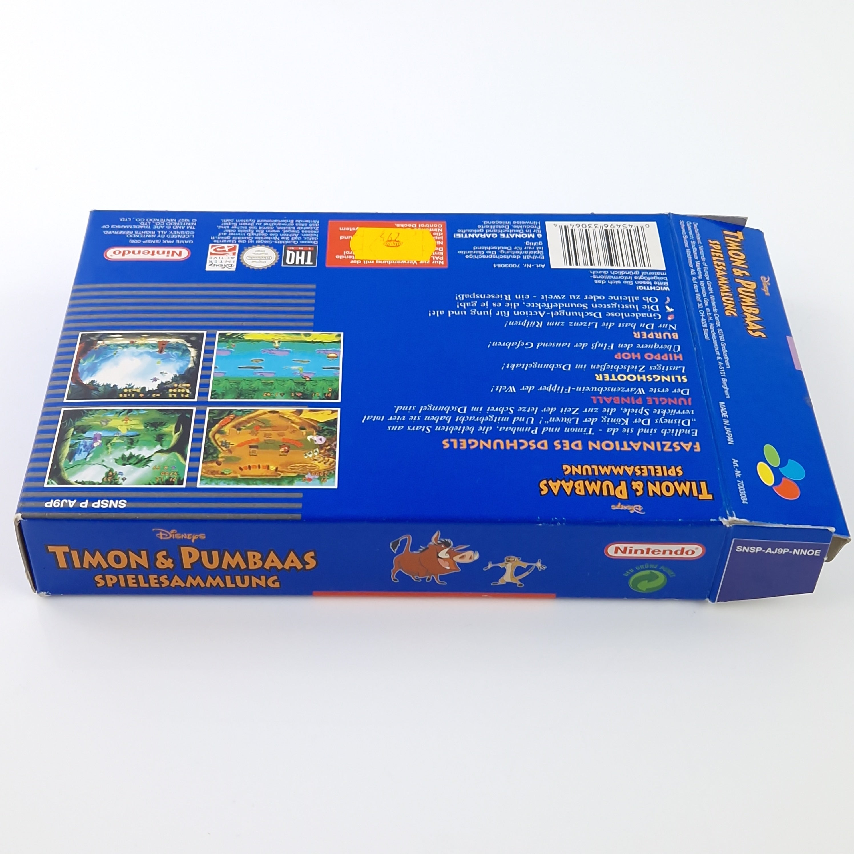 Super Nintendo Spiel – Disneys Timon Pumbaa Spielesammlung OVP PAL