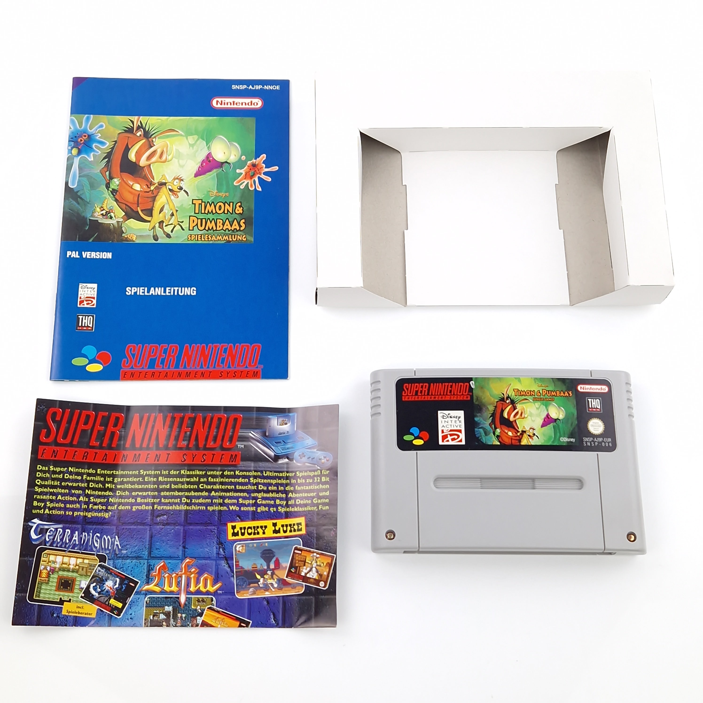 Super Nintendo Spiel – Disneys Timon & Pumbaas Spielesammlung