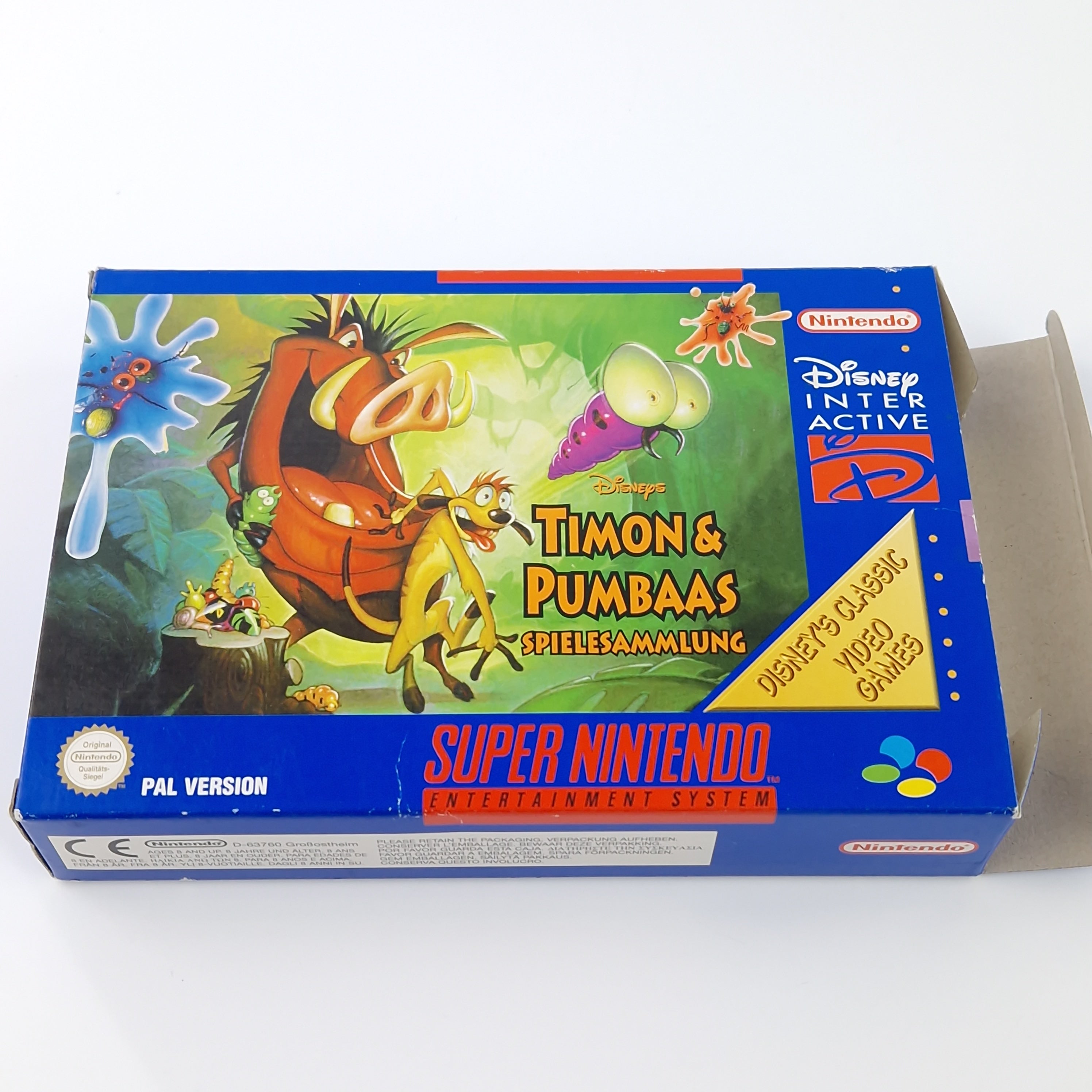 Super Nintendo Spiel – Disneys Timon Pumbaa Spielesammlung OVP PAL