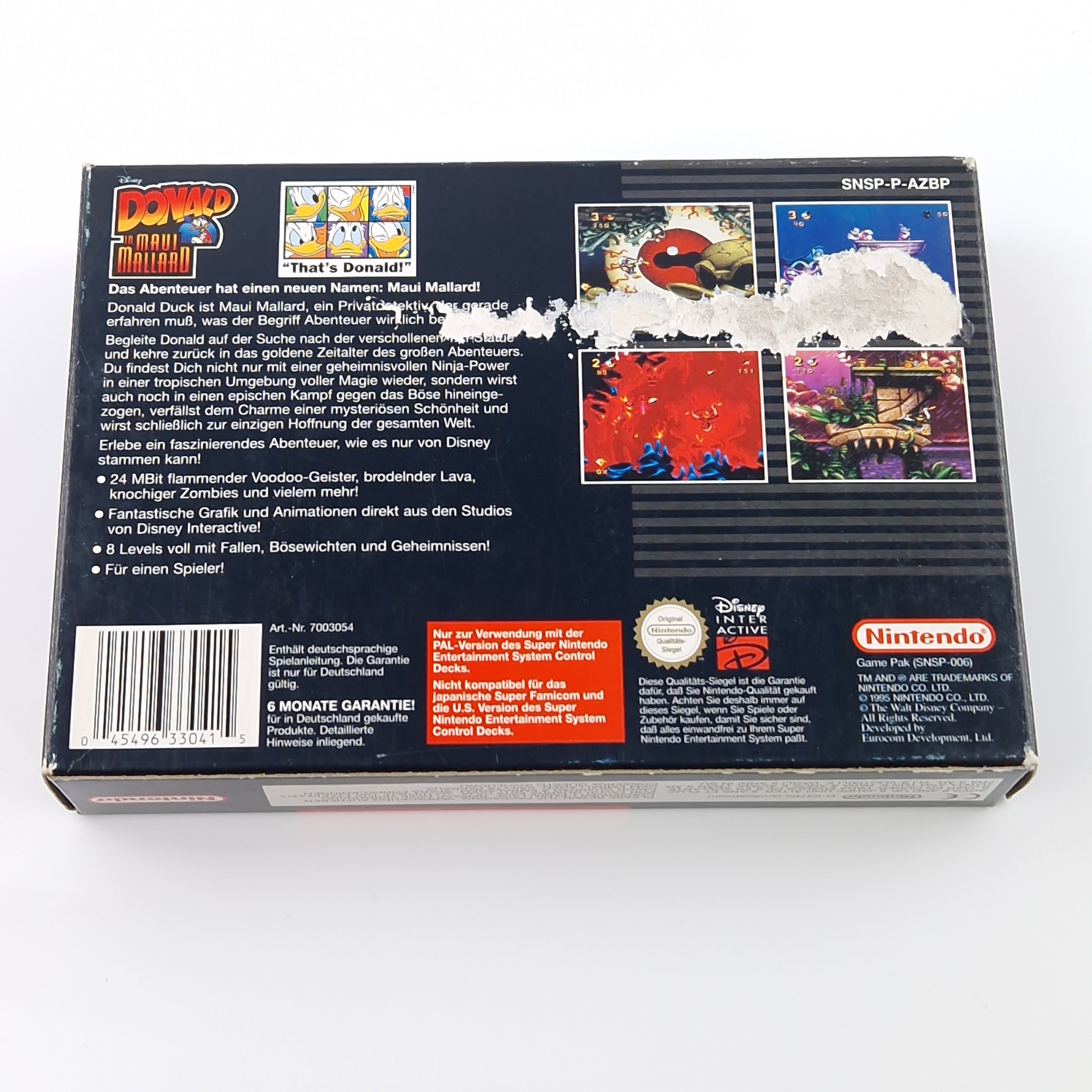 Super Nintendo Spiel – Donald in Maui Mallard SNES PAL OVP