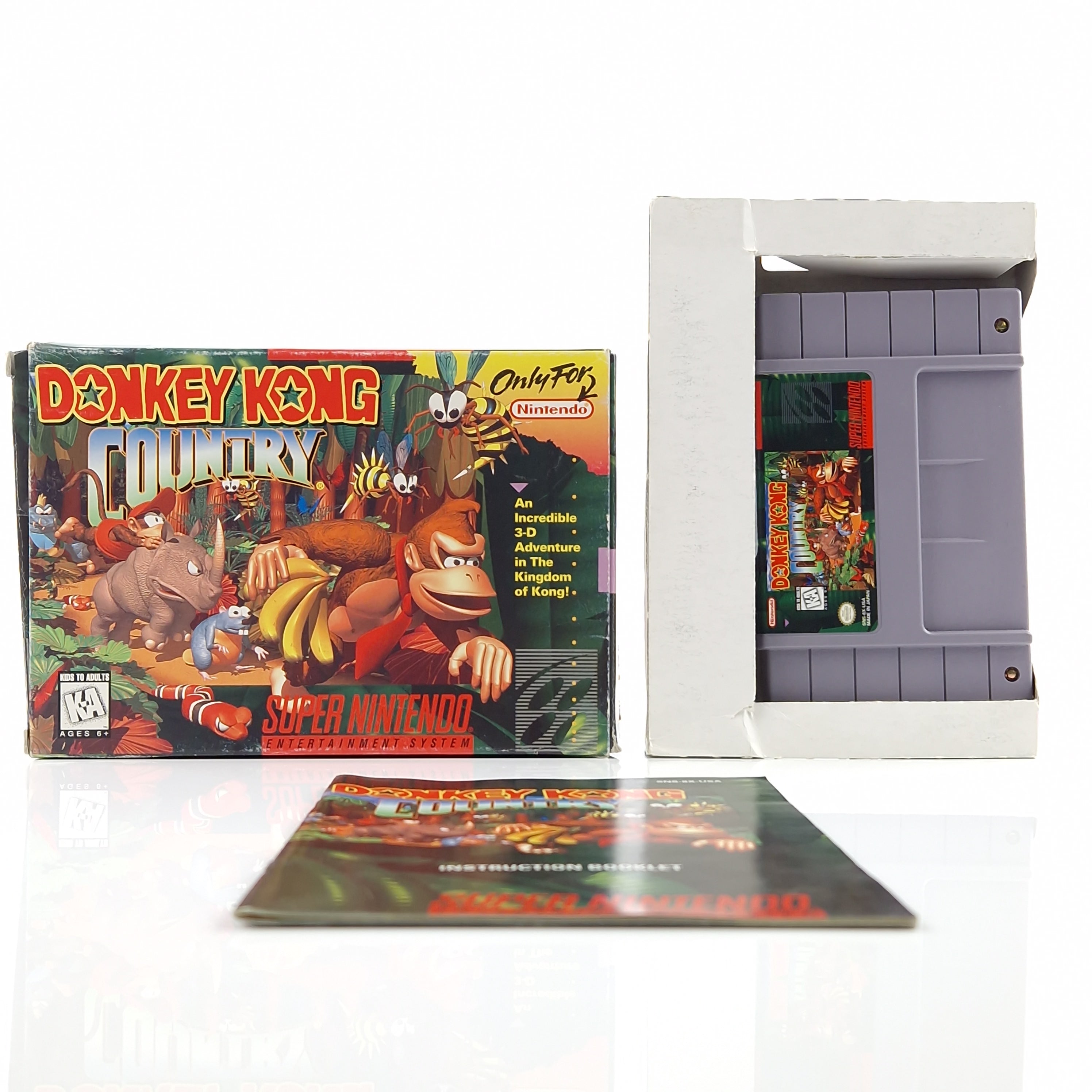 Super Nintendo Spiel – Donkey Kong Country 1 (NTSC OVP)