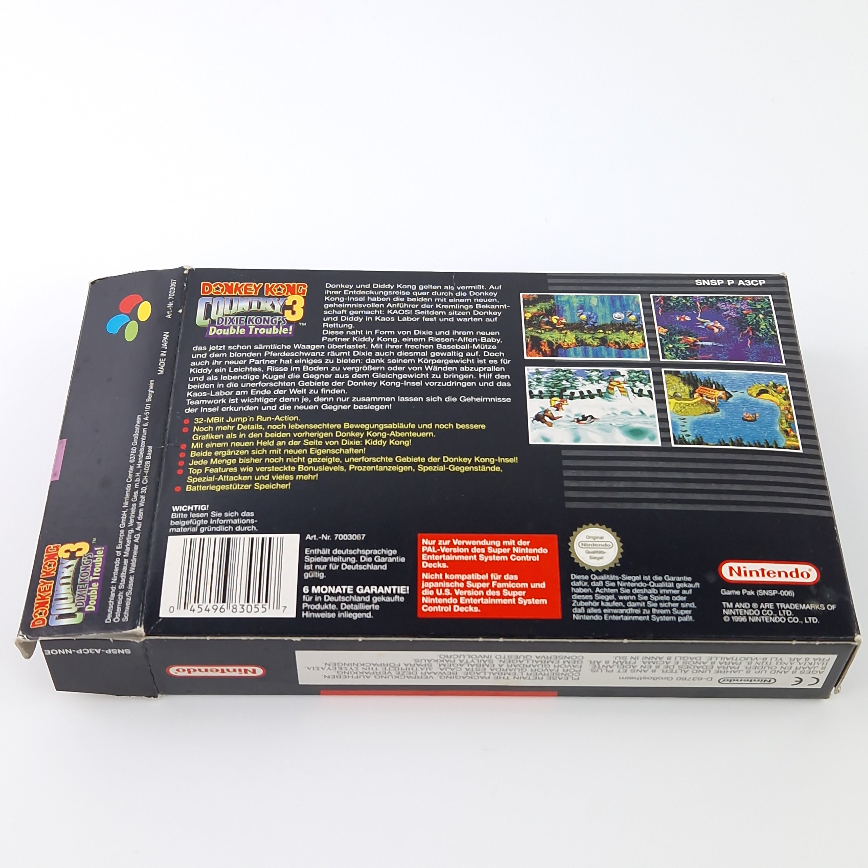 Super Nintendo Spiel – Donkey Kong Country 3 Modul OVP PAL