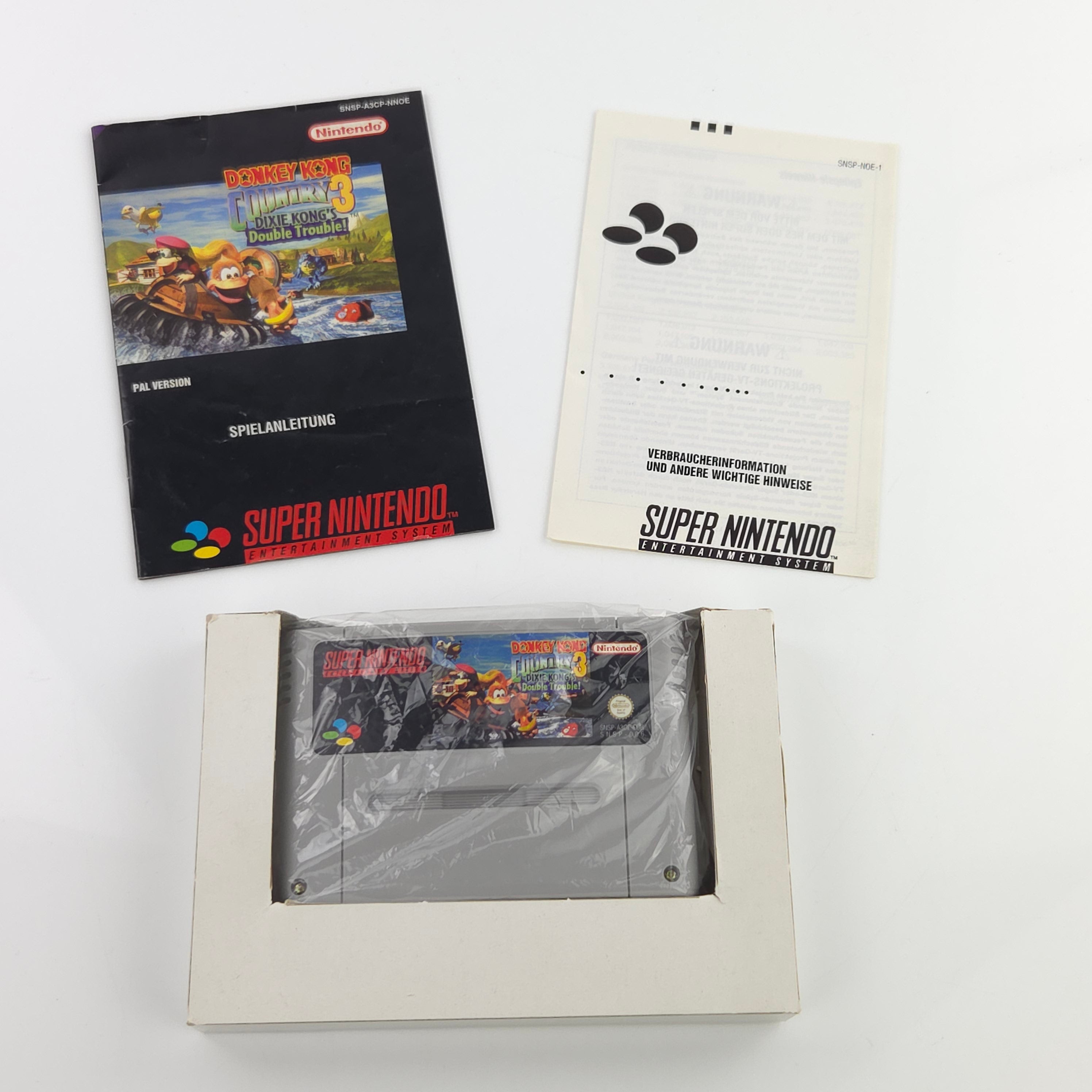 Super Nintendo Spiel – Donkey Kong Country 3 OVP PAL