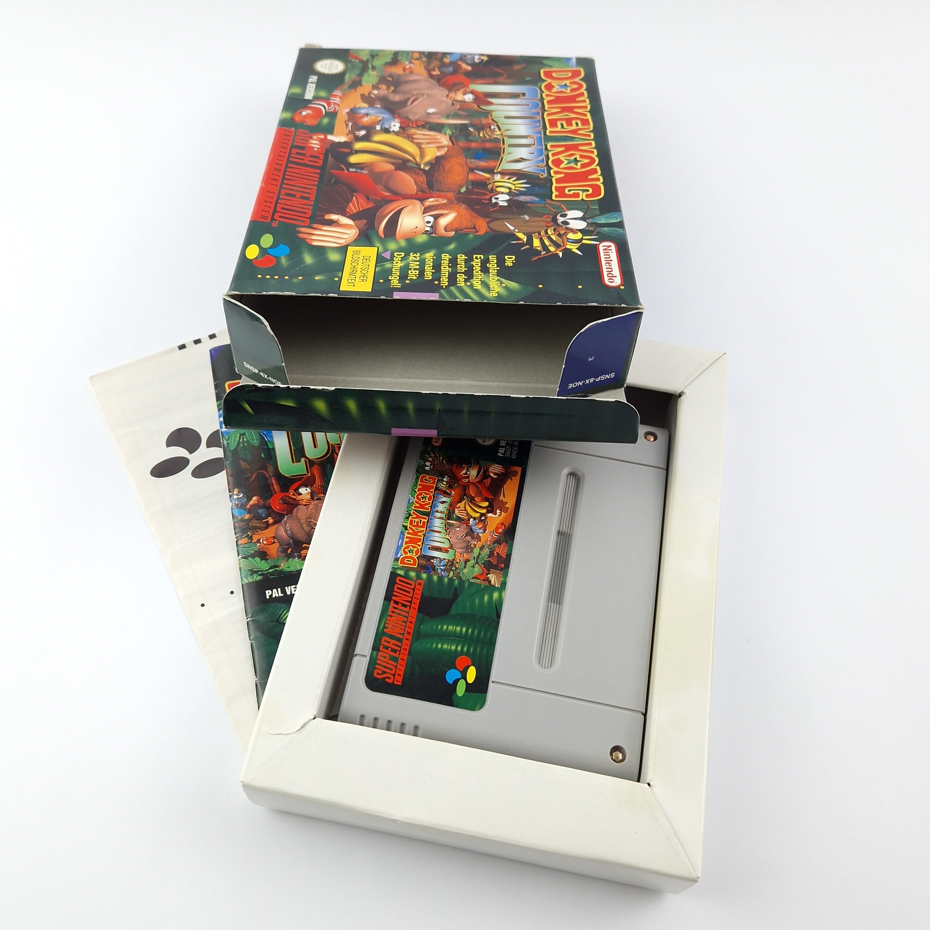 Super Nintendo Spiel: Donkey Kong Country - OVP Anleitung Modul | SNES PAL