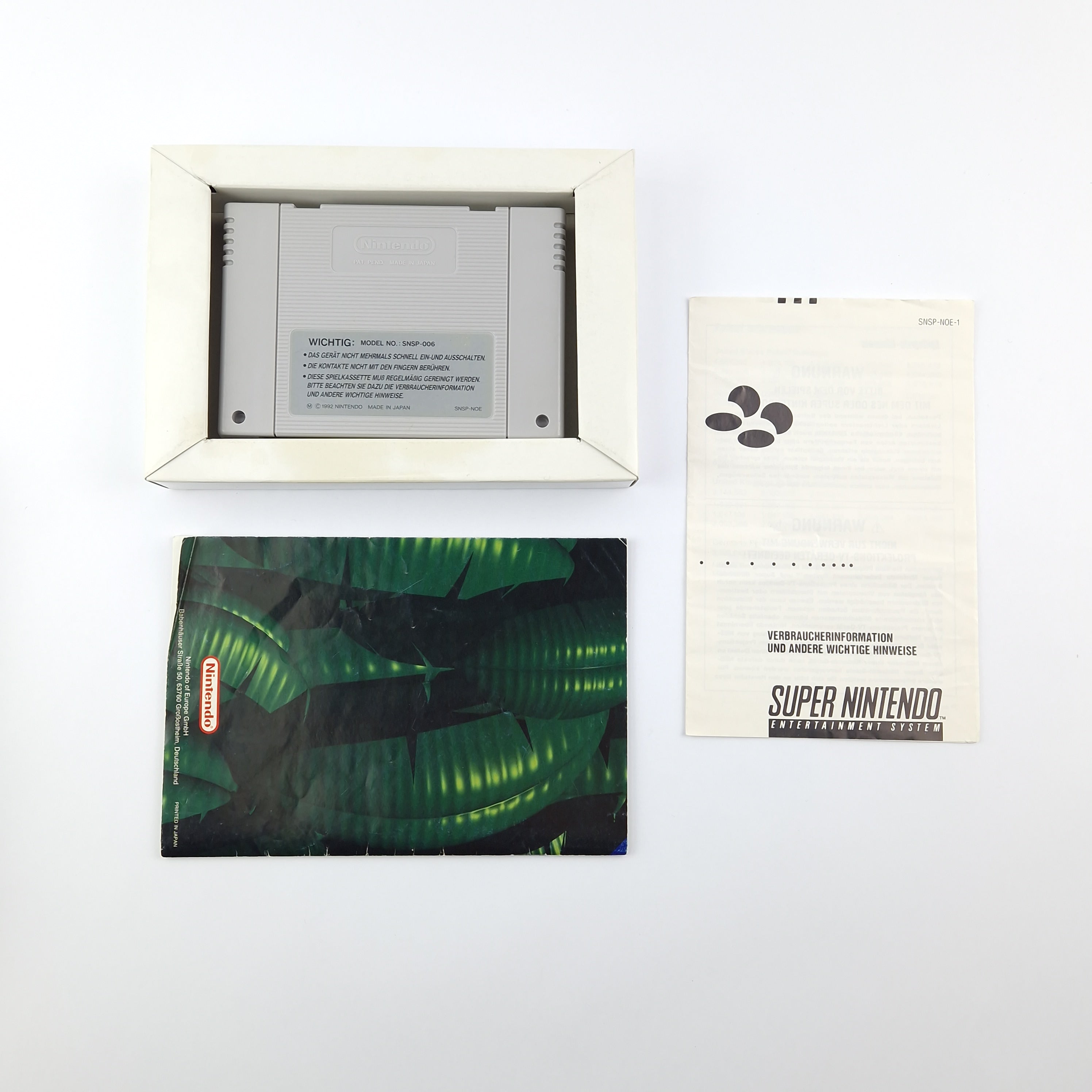 Super Nintendo Spiel: Donkey Kong Country - OVP Anleitung Modul | SNES PAL